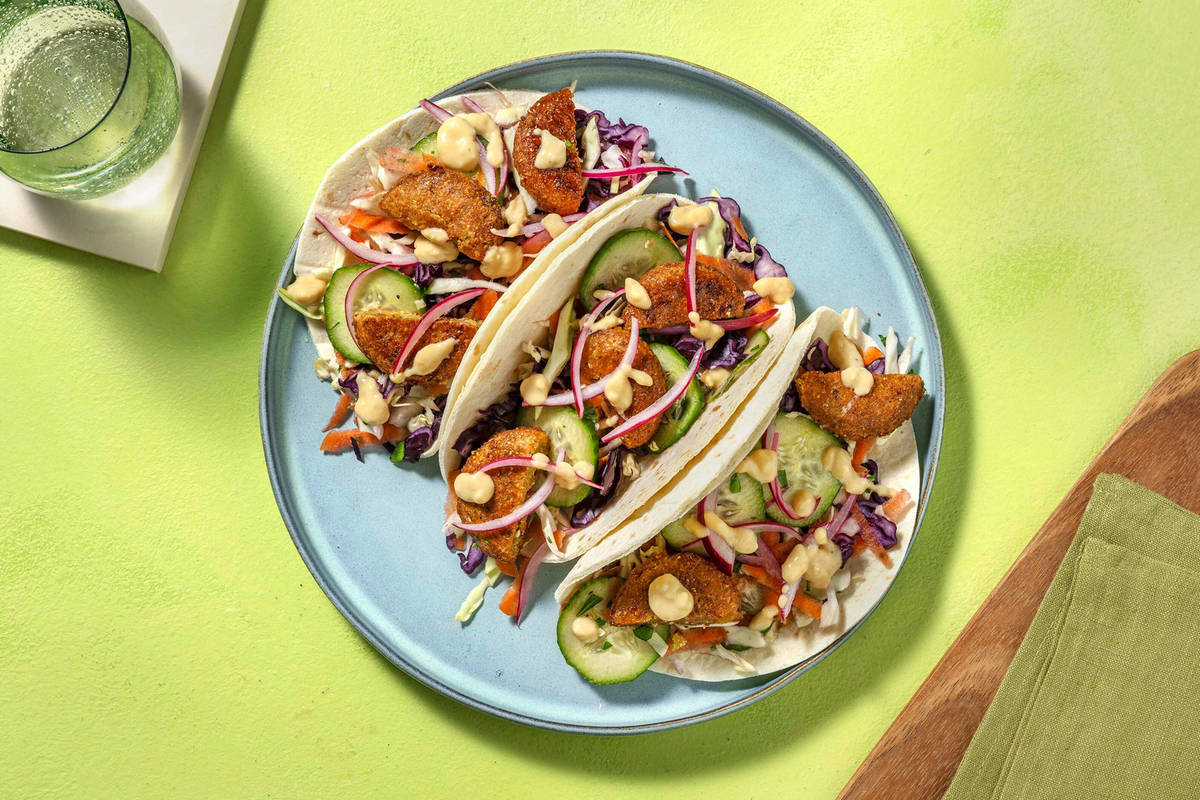 Crispy Falafel Wraps