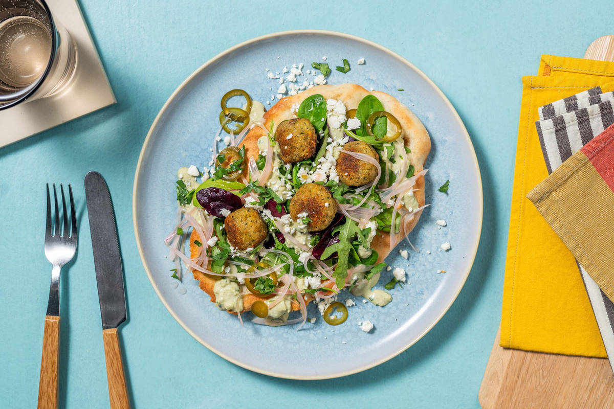 Spicy  Chicken Tenders and Falafel Wraps