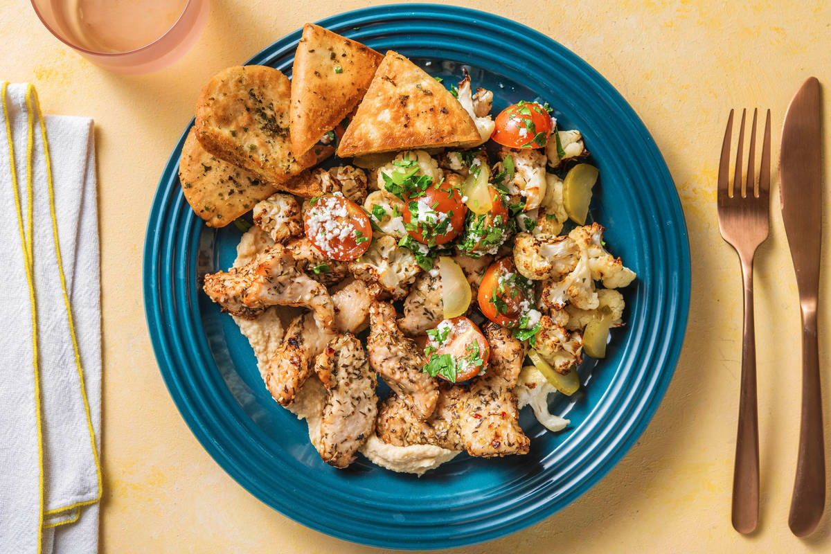 Za'atar Turkey Mezze Platter