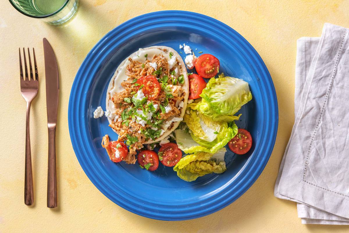 Zhoug Pulled Chicken on Naan