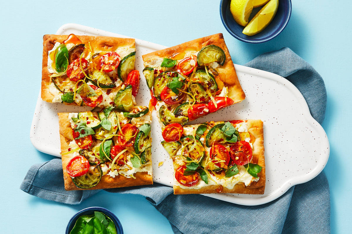 Zucchini & Tomato Flatbreads