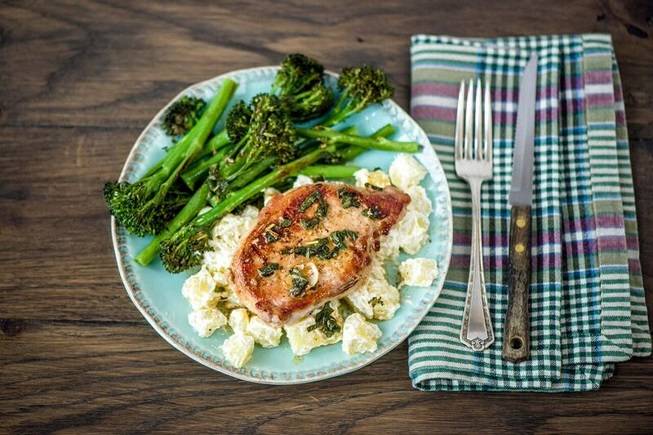 Sage-Butter Pork Chops