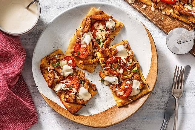 Cowboy-Style Chicken Pizzas (Flatbreads)