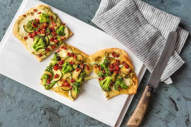 Pesto Flatbreads (AKA Posh Pizza)