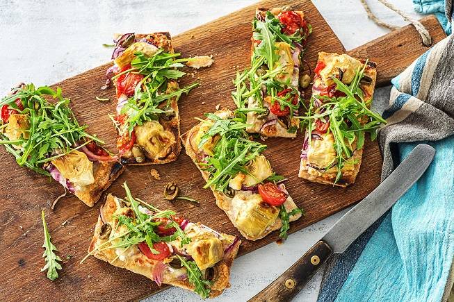 Greek Salad Flatbreads