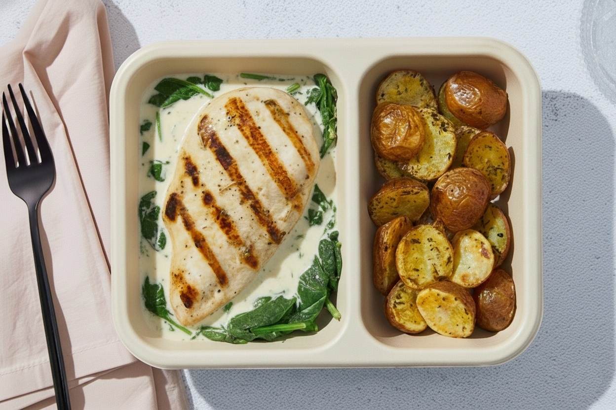 Chicken Florentine & Parmesan Cream