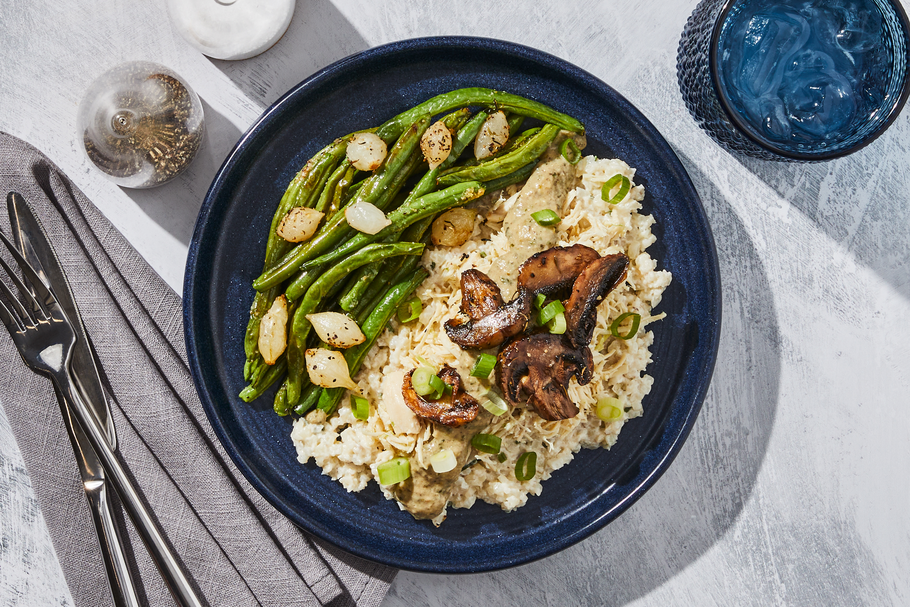 Chicken & Mushroom Cauli Rice Risotto