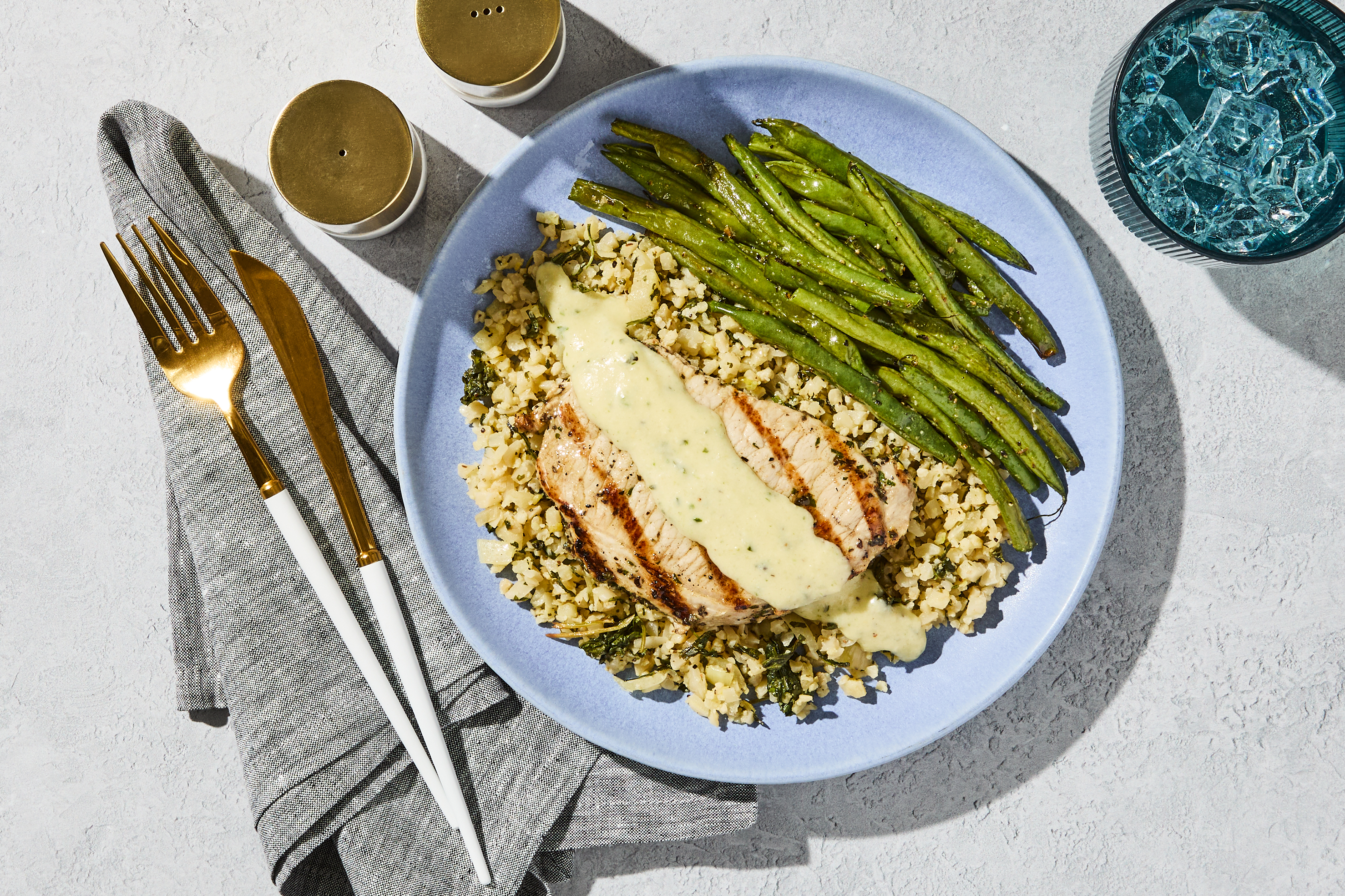 Creamy Pesto Pork Chop