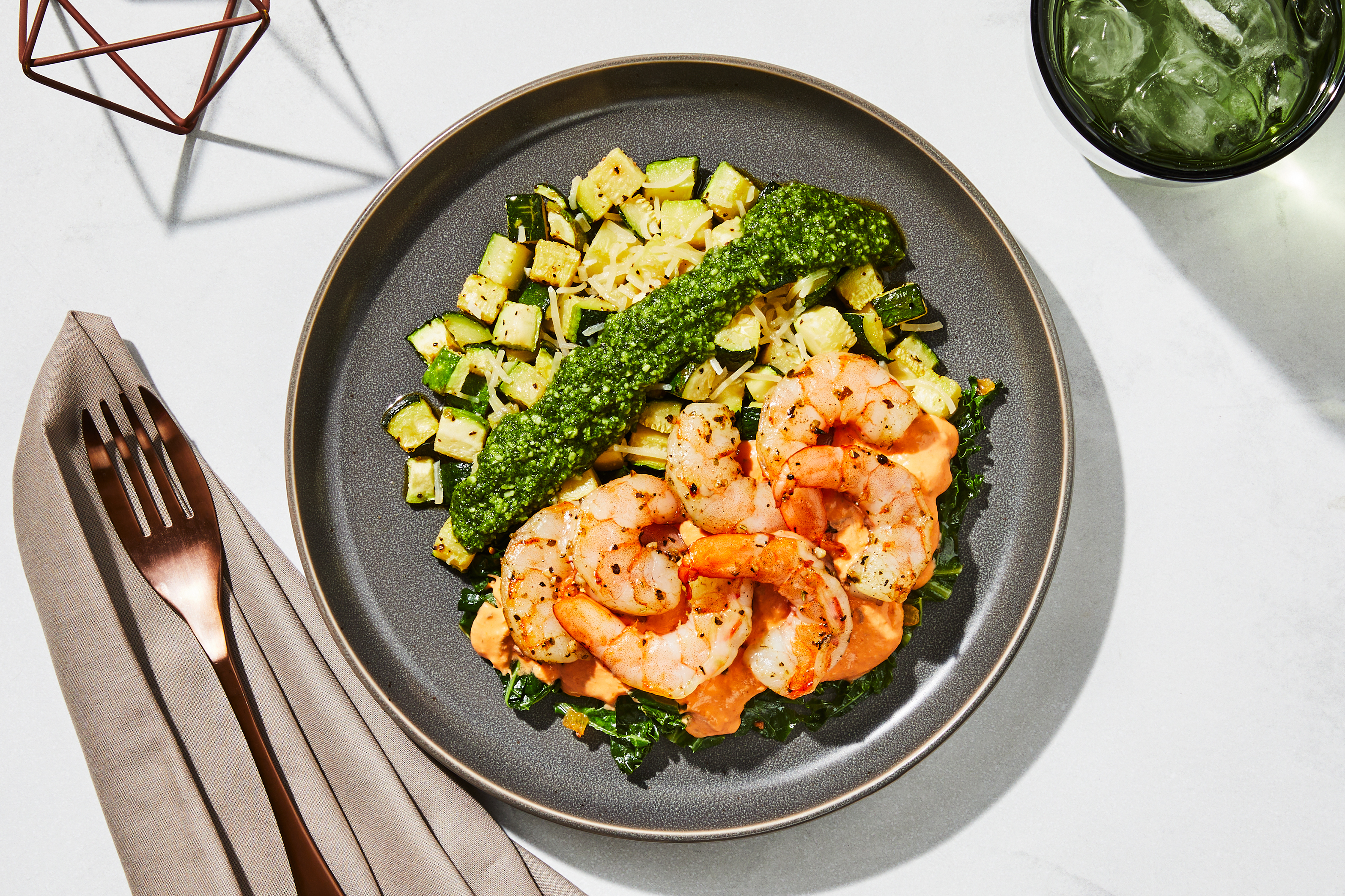 Creamy Tomato-Basil Shrimp