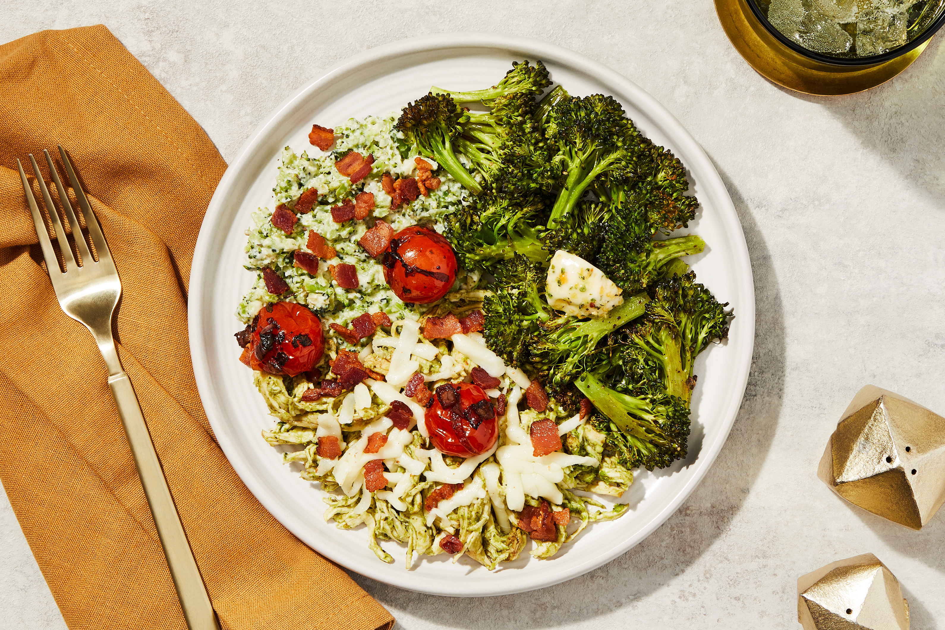 Pesto, Bacon & Tomato Chicken Bake