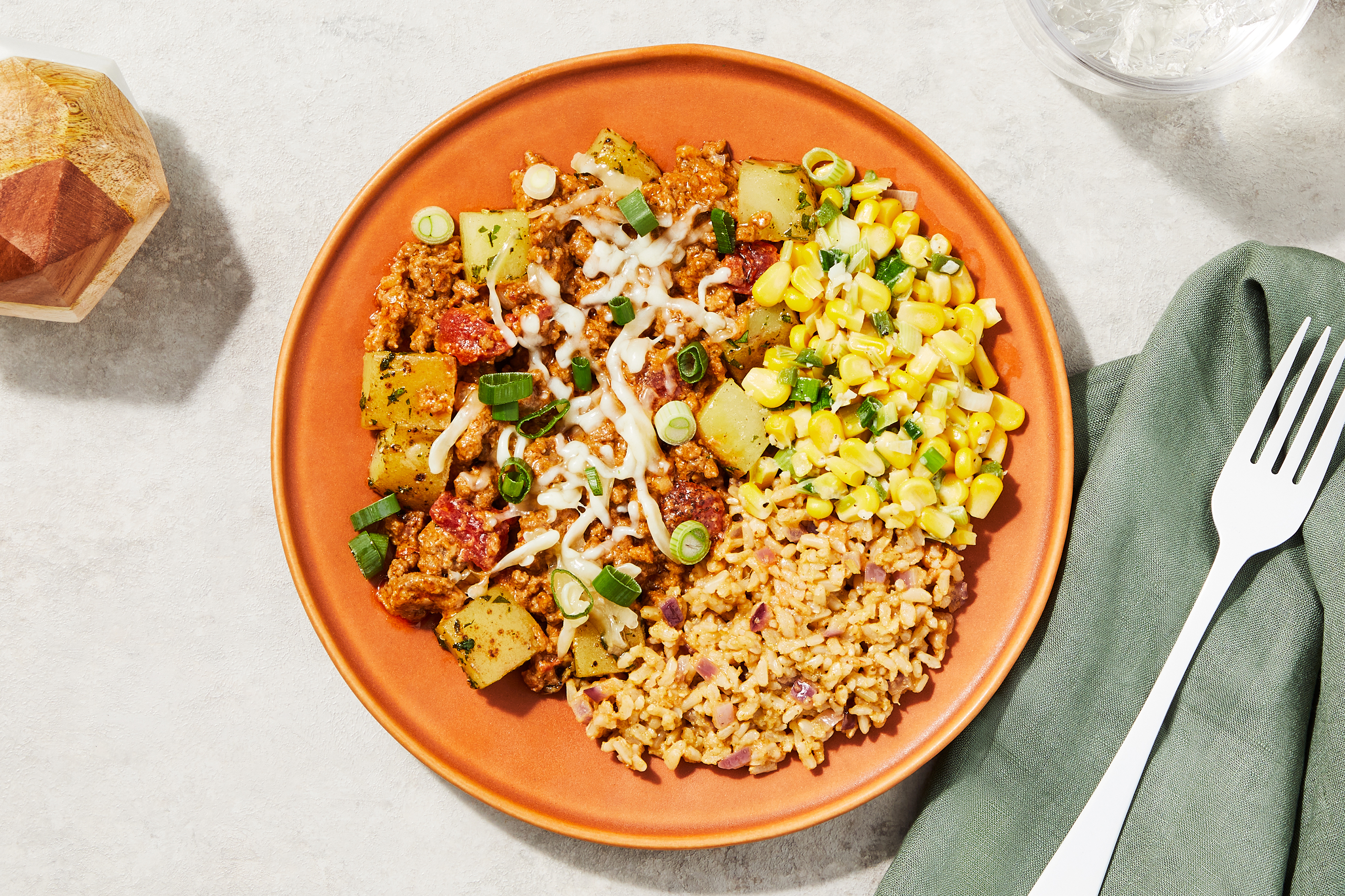 Santa Fe-Style Green Chile Beef Skillet