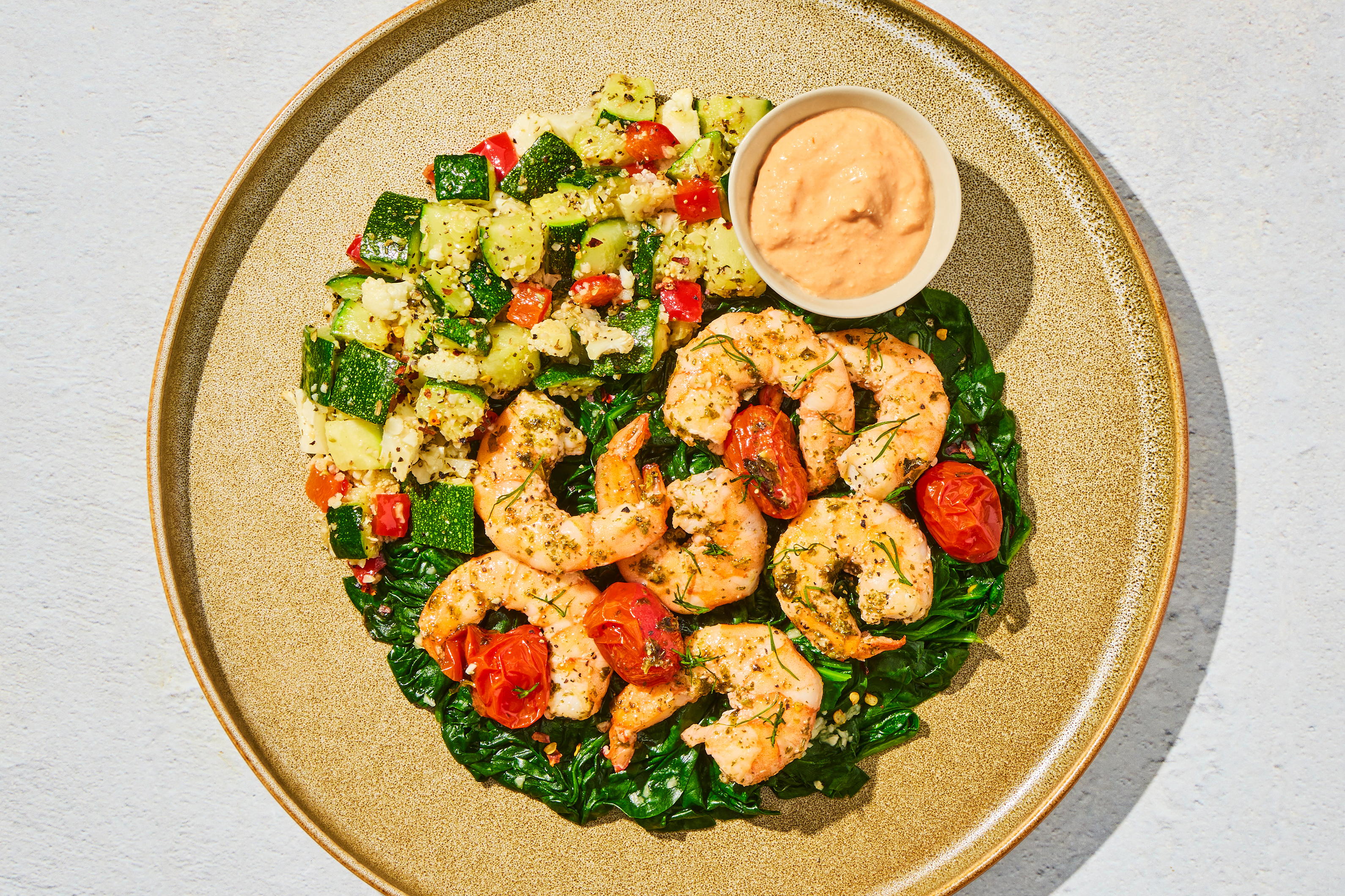 Sun-Dried Tomato & Spinach Shrimp