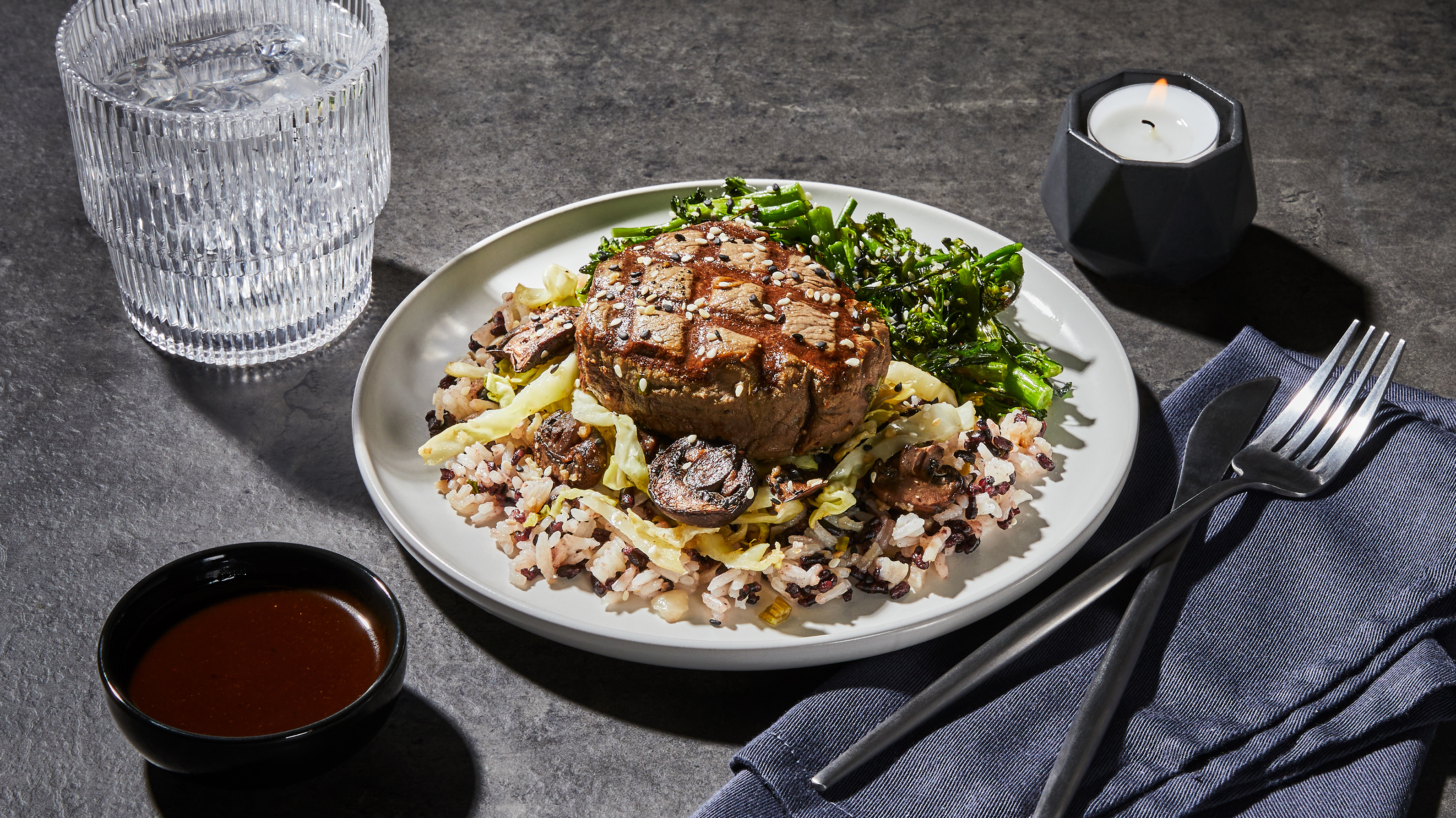 Sesame Teriyaki Filet Mignon