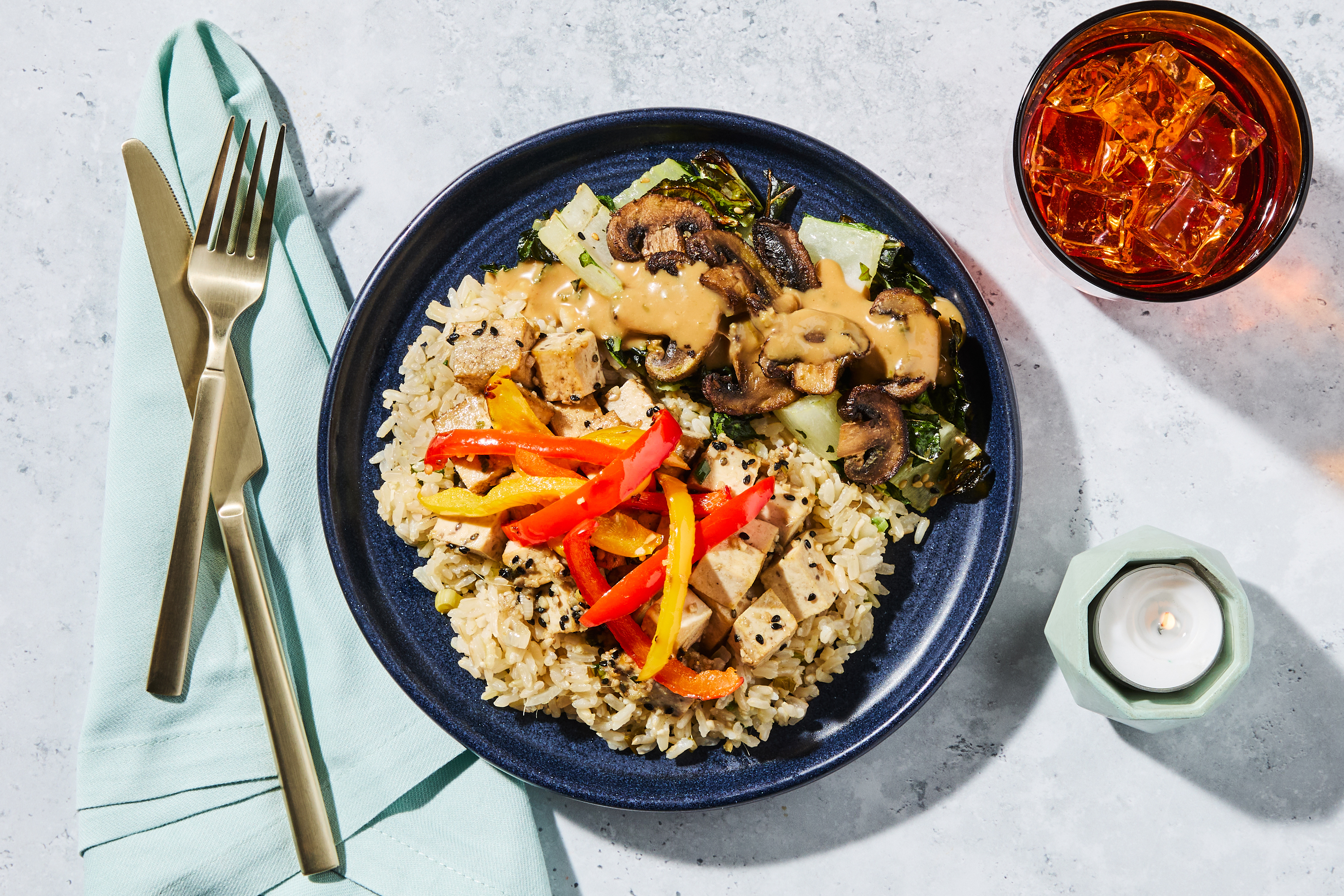 Japanese Tofu & Sesame Brown Rice