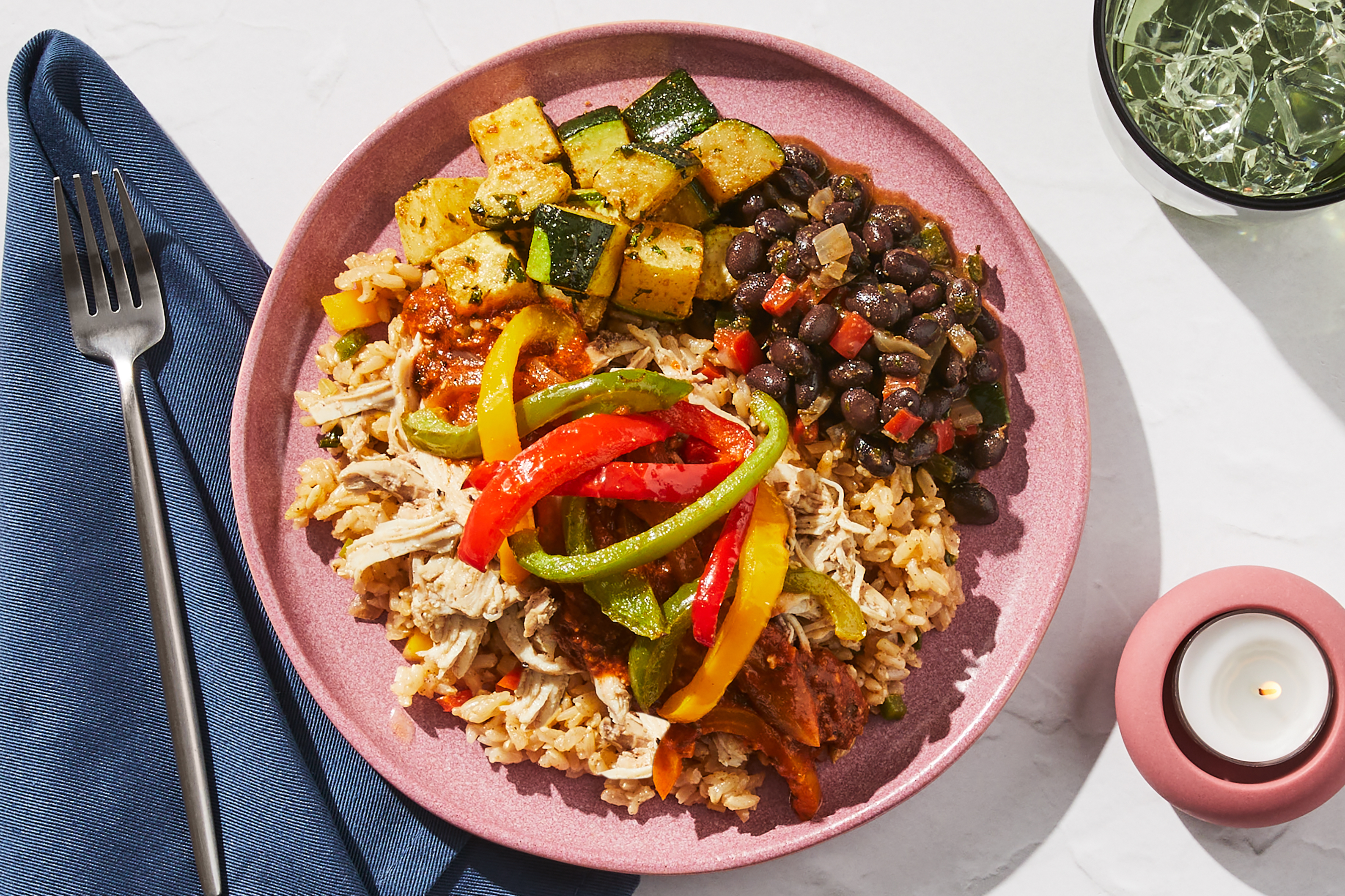 Ropa Vieja Chicken Thigh Bowl