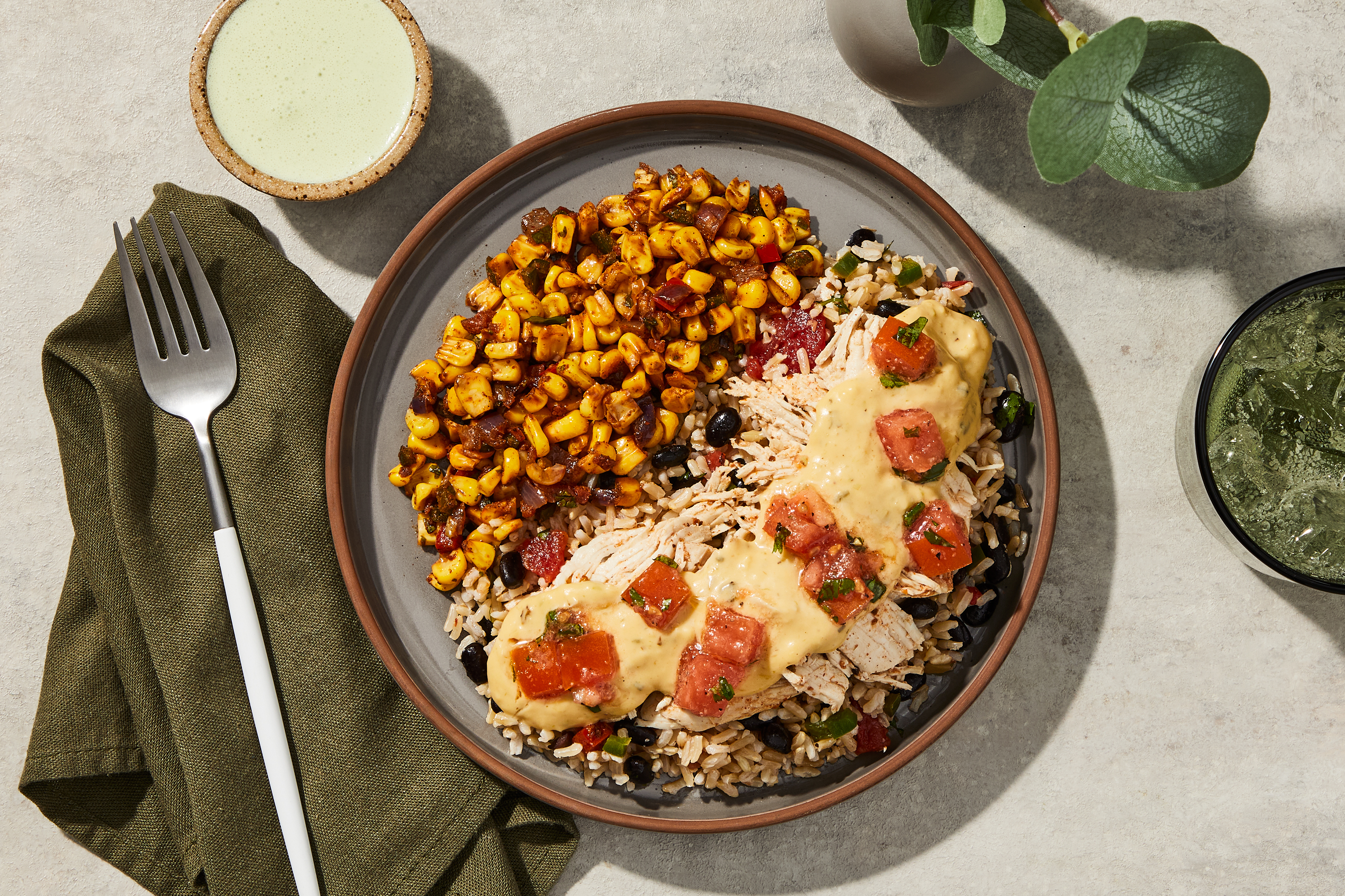 Shredded Chicken Taco Bowl