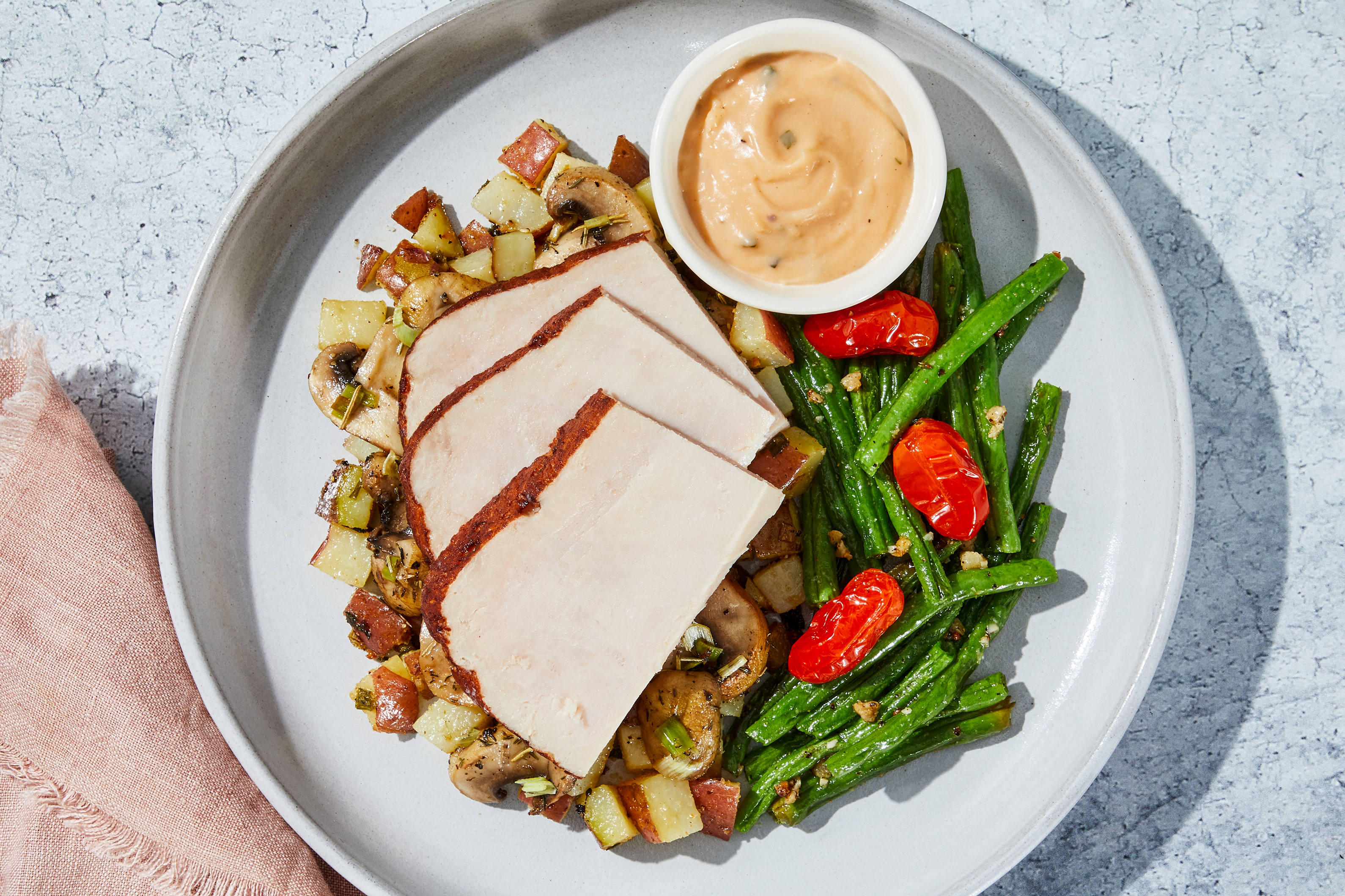 Turkey & Mushroom Cheddar "Melt"