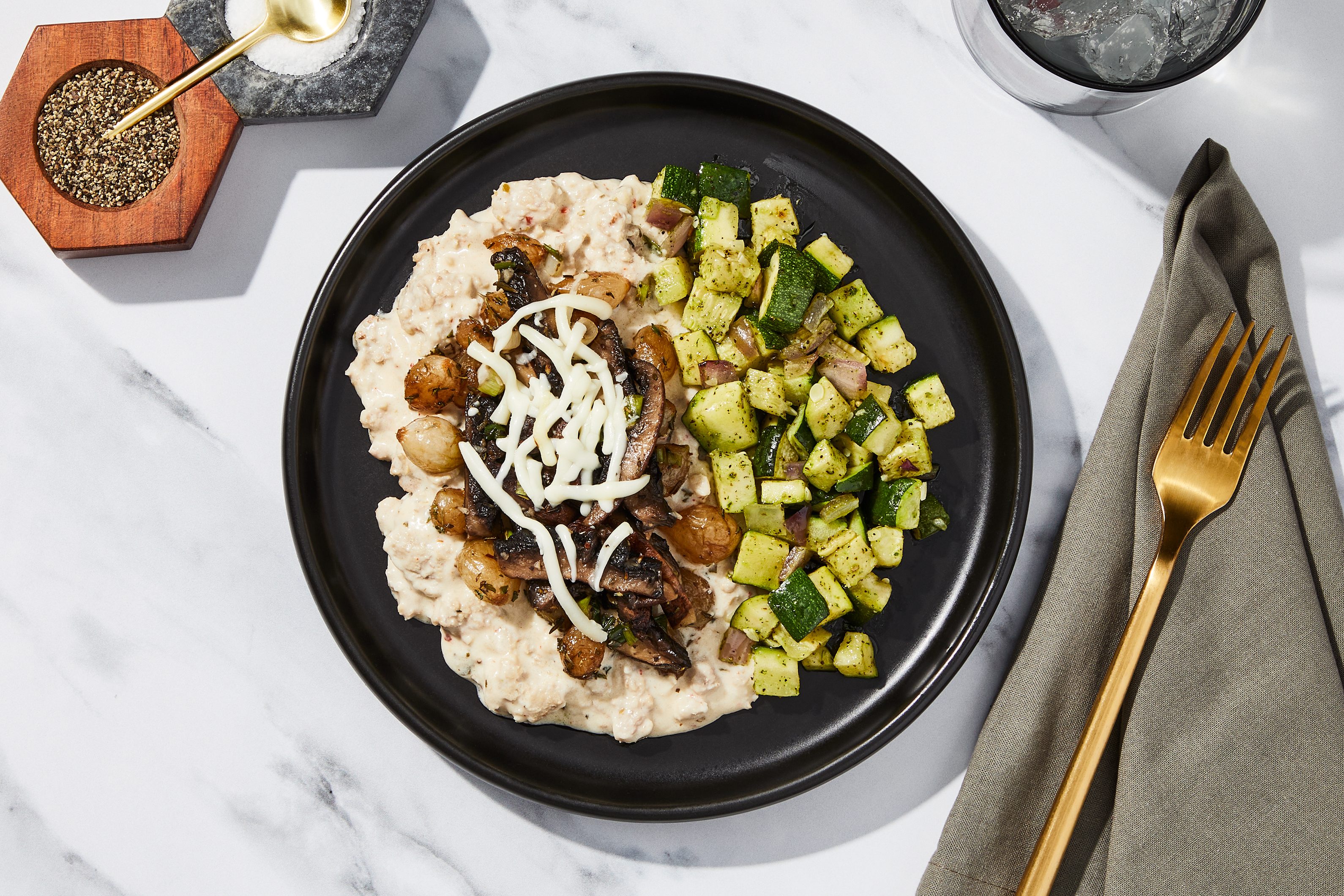 Unstuffed Portobellos & Italian Sausage