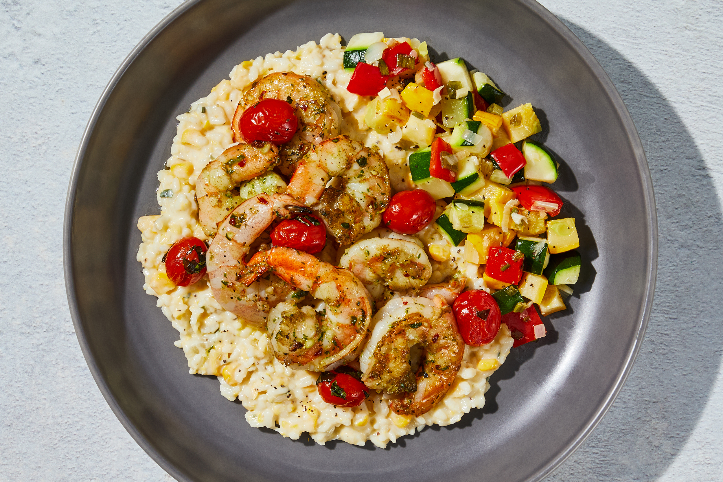 Golden Corn & Shrimp Risotto