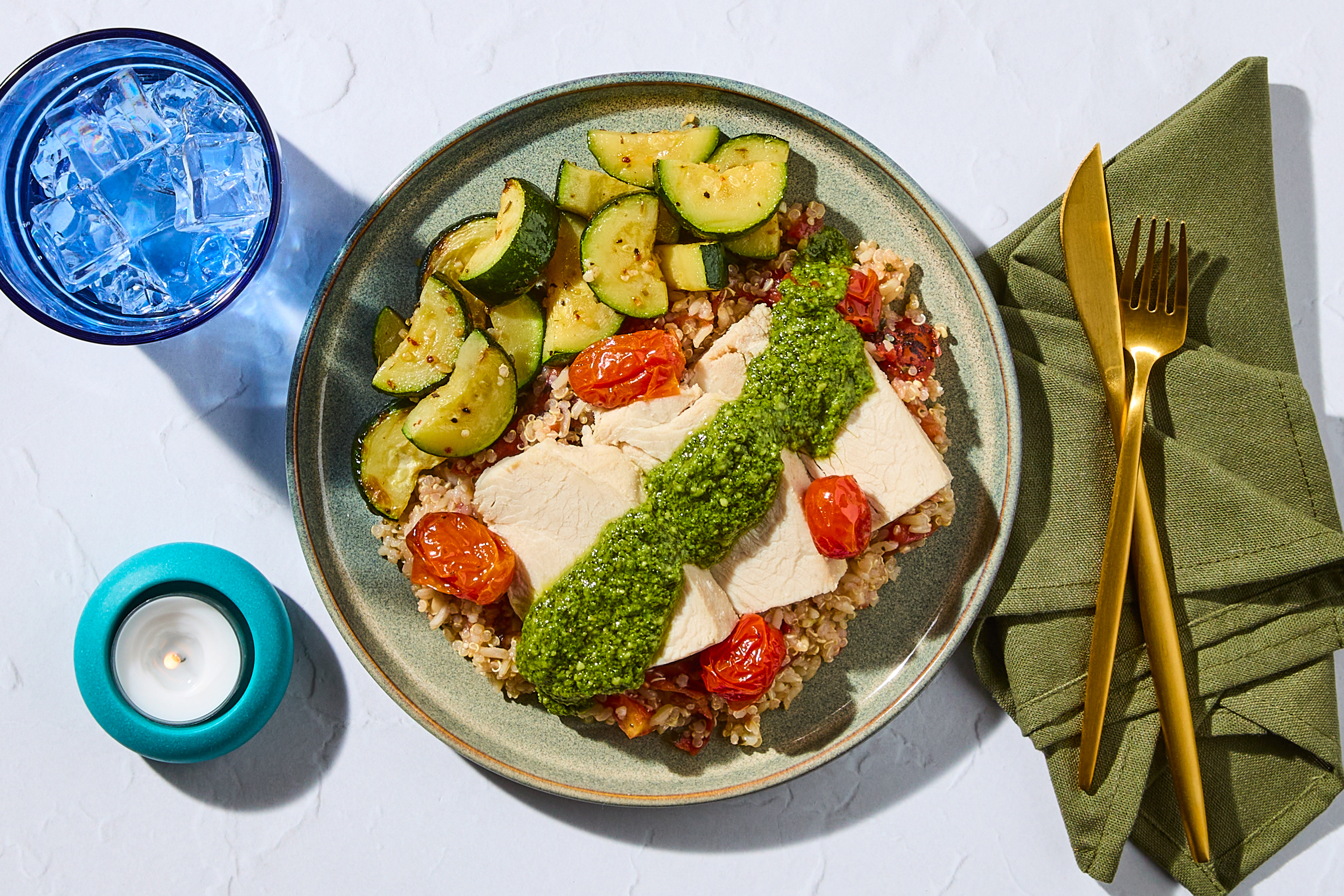 Pesto Turkey & Roasted Tomatoes