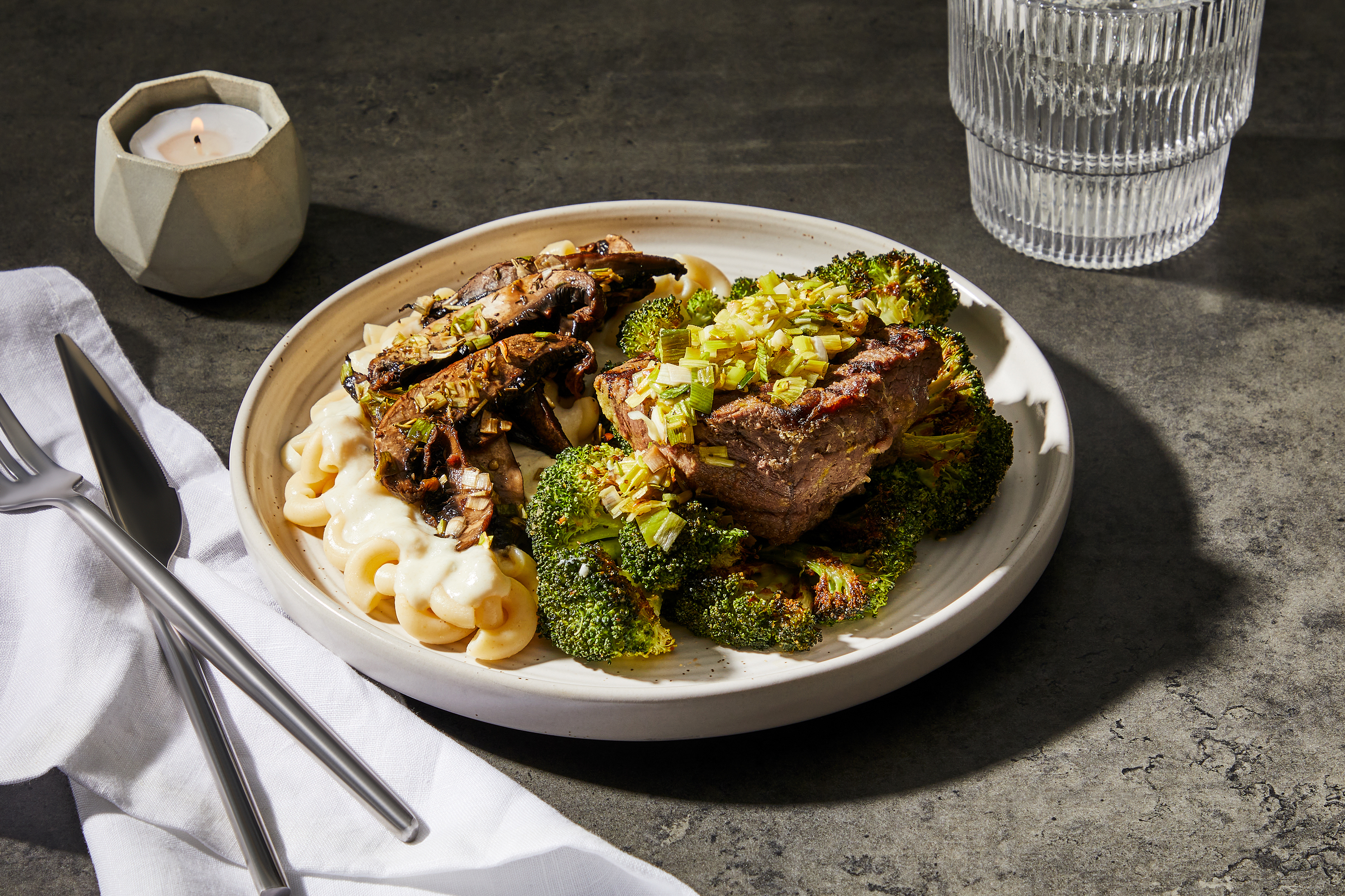 Truffle Mushroom Macaroni & Grilled Filet Mignon