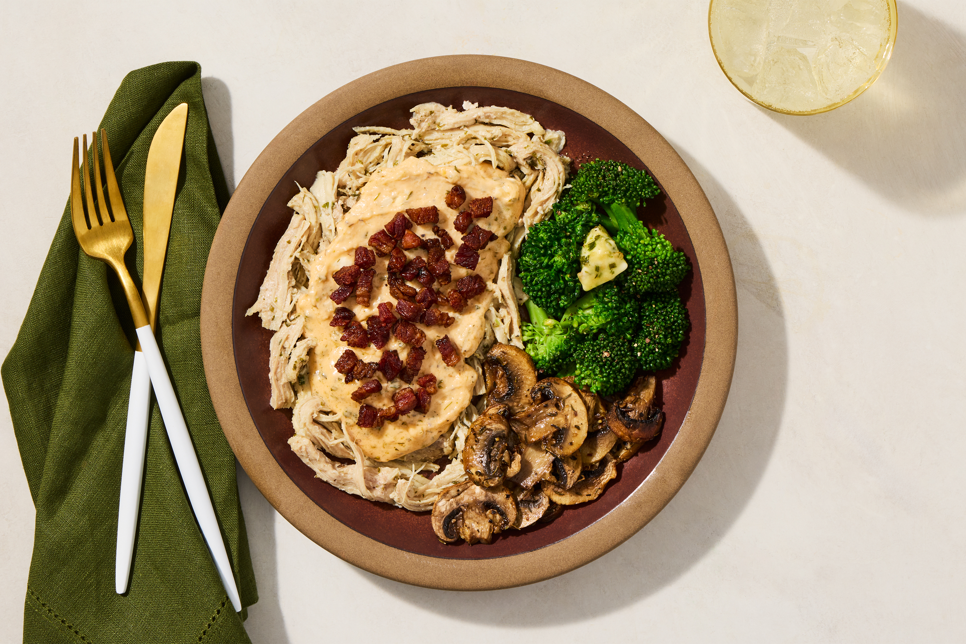 Cheesy Bacon Ranch Shredded Chicken