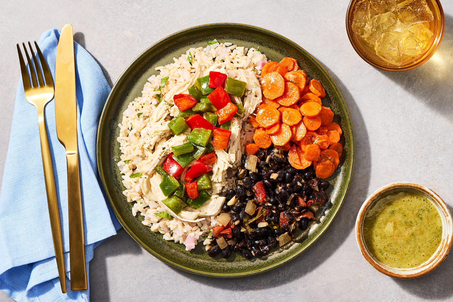 Citrus Mojo Shredded Chicken & Coconut Rice