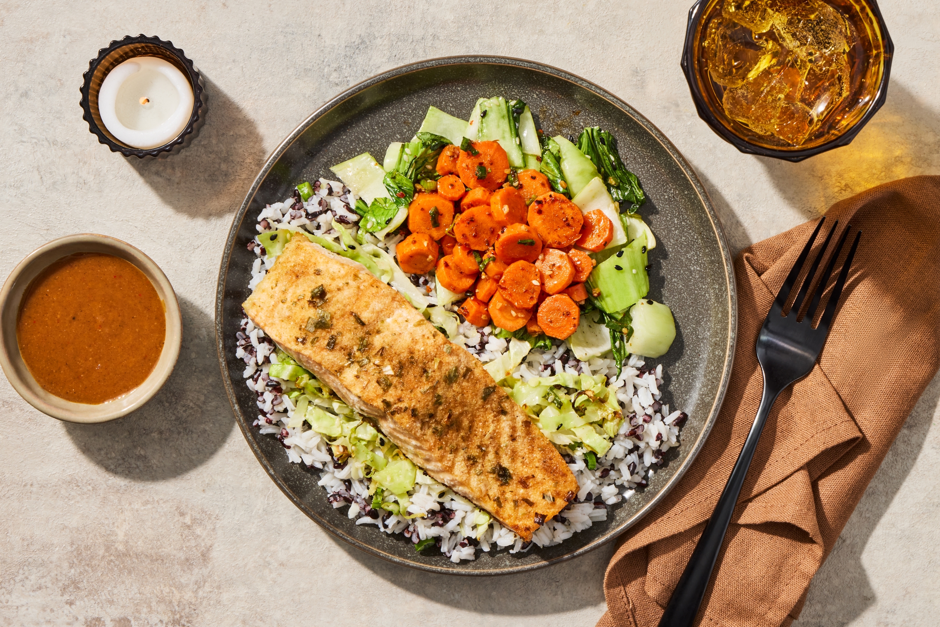 Korean-Style Salmon & Gochujang Sauce