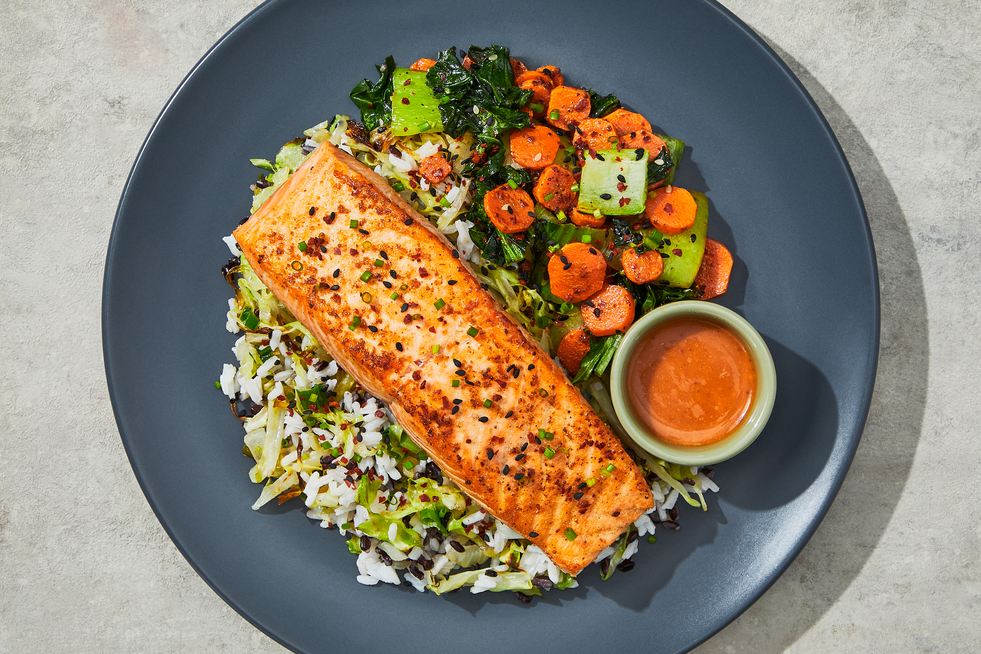 Korean-Style Salmon & Gochujang Sauce