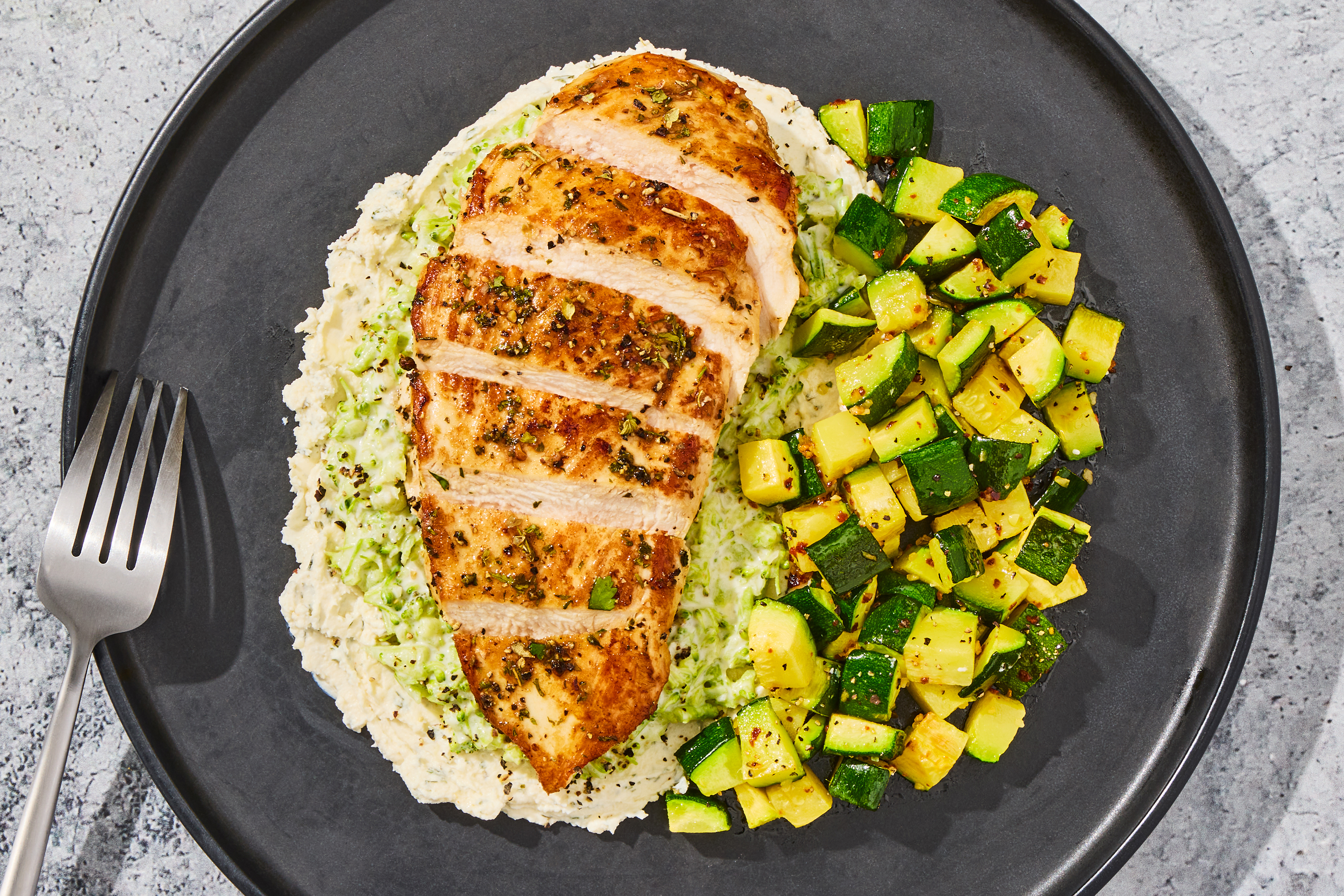 Cheesy Garden Herb Chicken