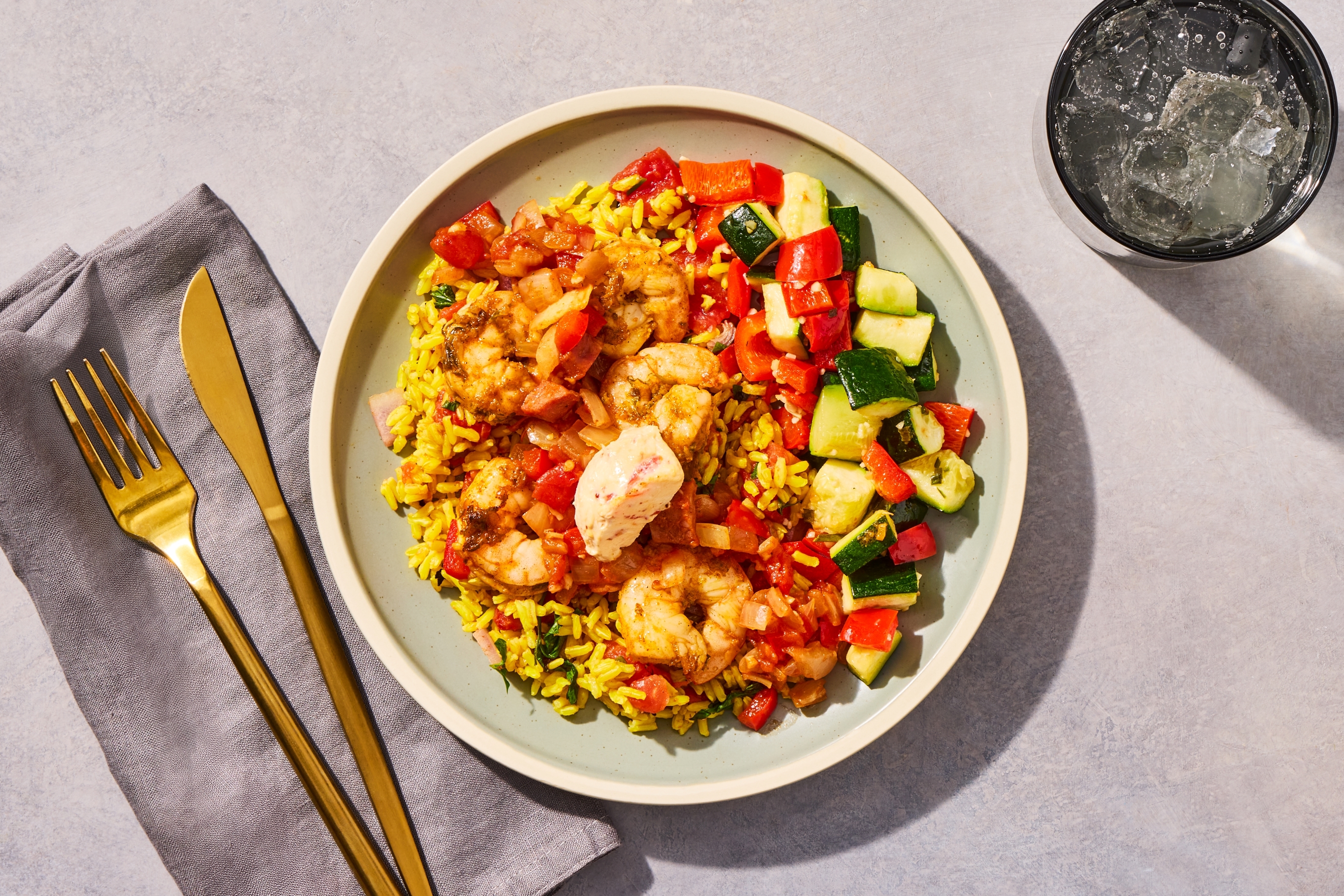 Paprika Shrimp & Chicken Andouille