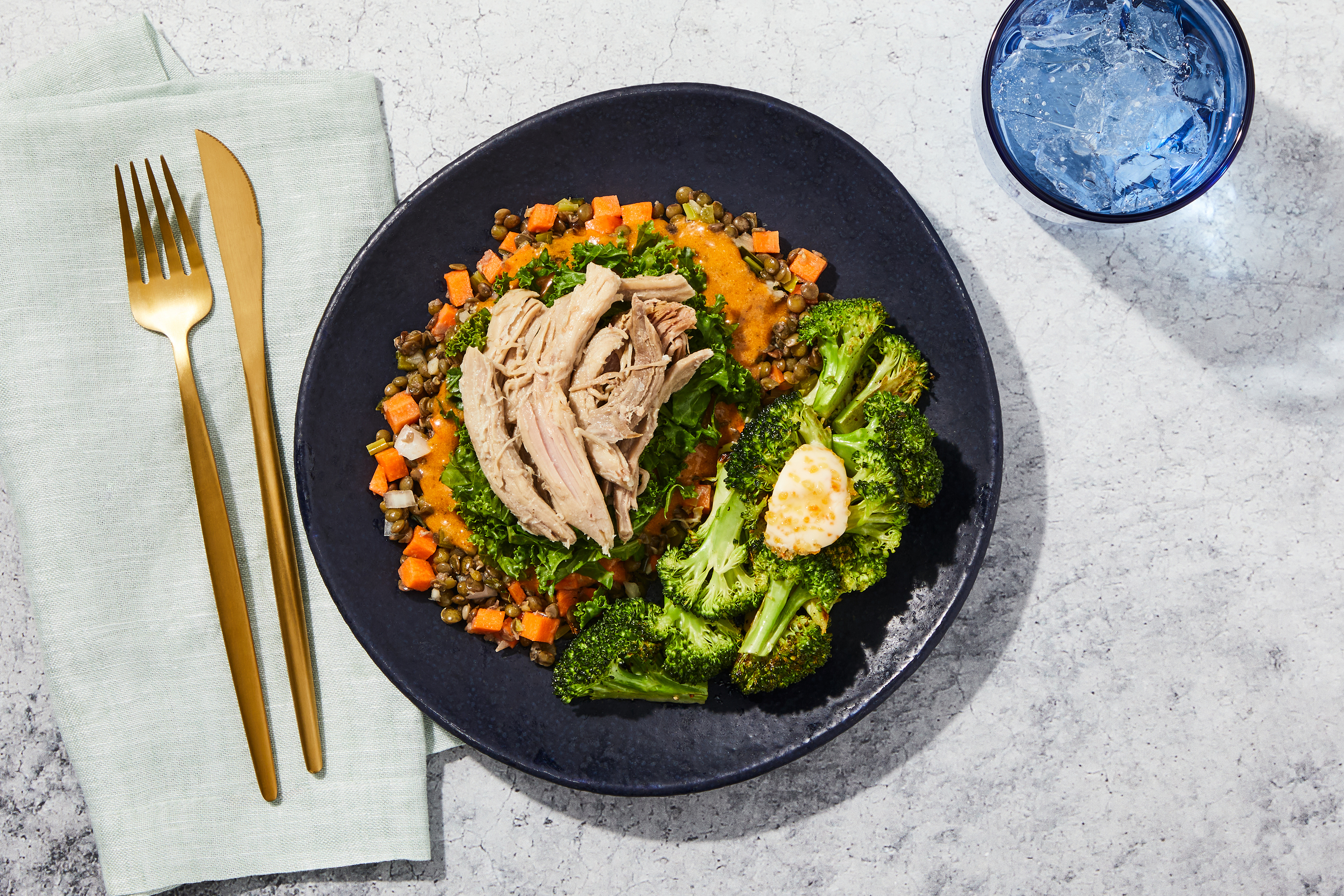 Braised Pork & Lentil Medley