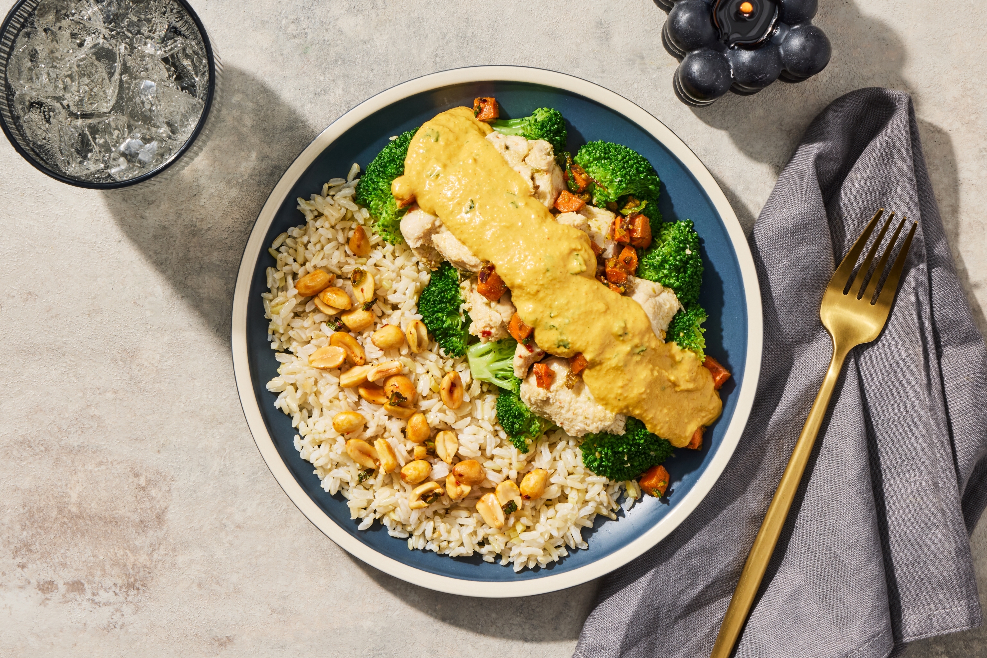 Thai Yellow Curry Chicken & Ginger Rice