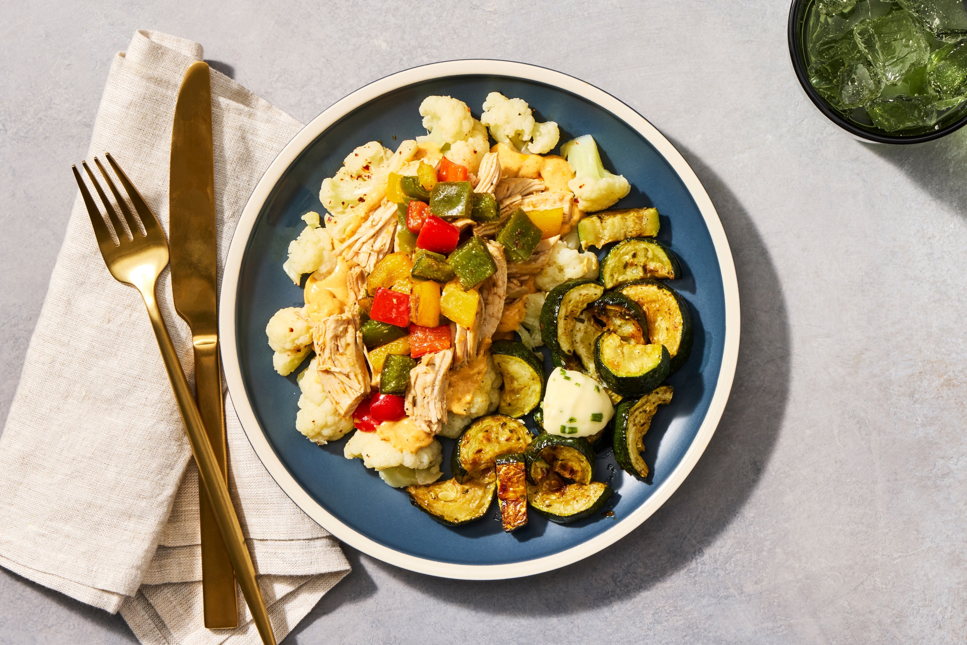 Southwest-Style Chicken & Cheesy Cauliflower