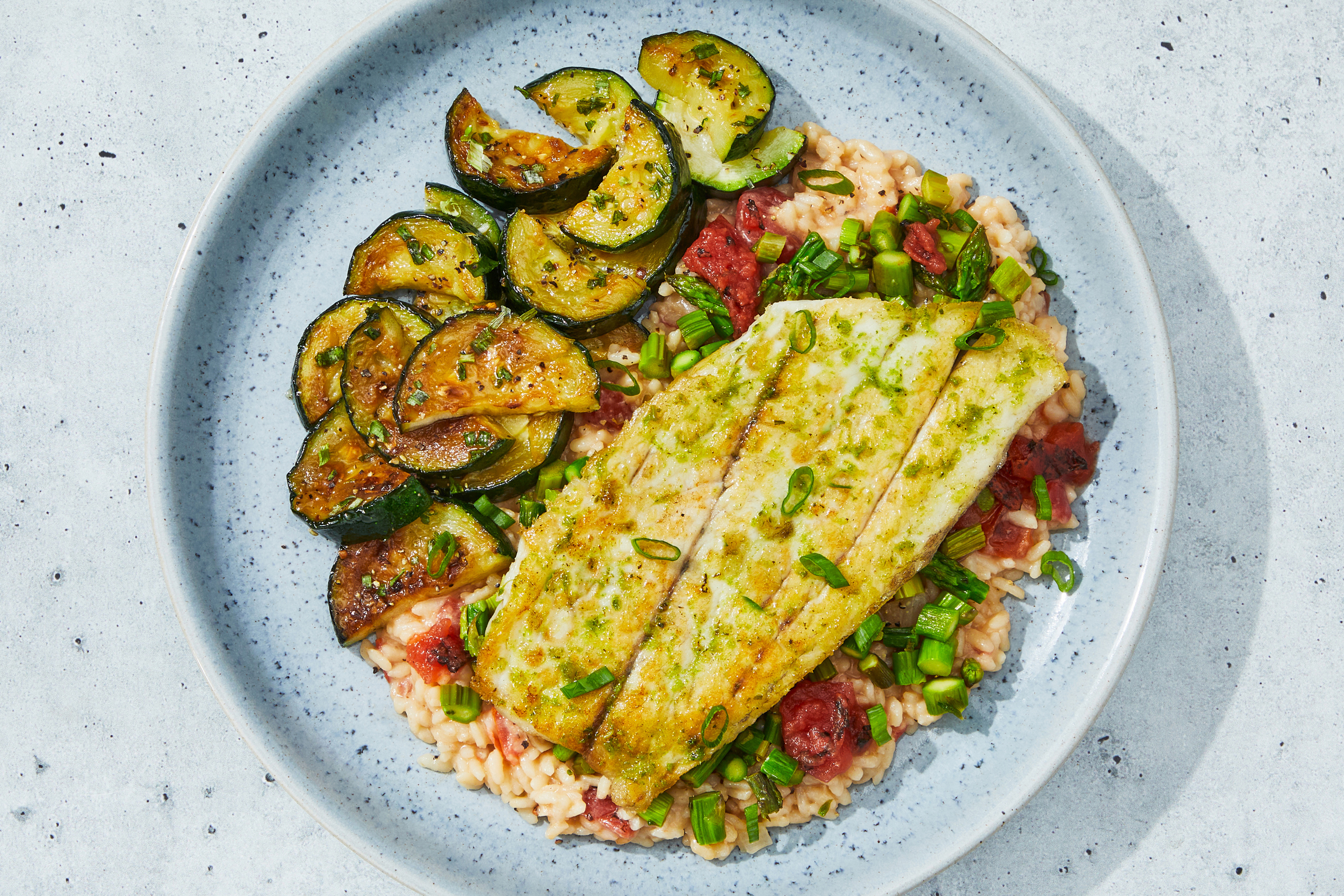 Basil Barramundi & Tomato Risotto