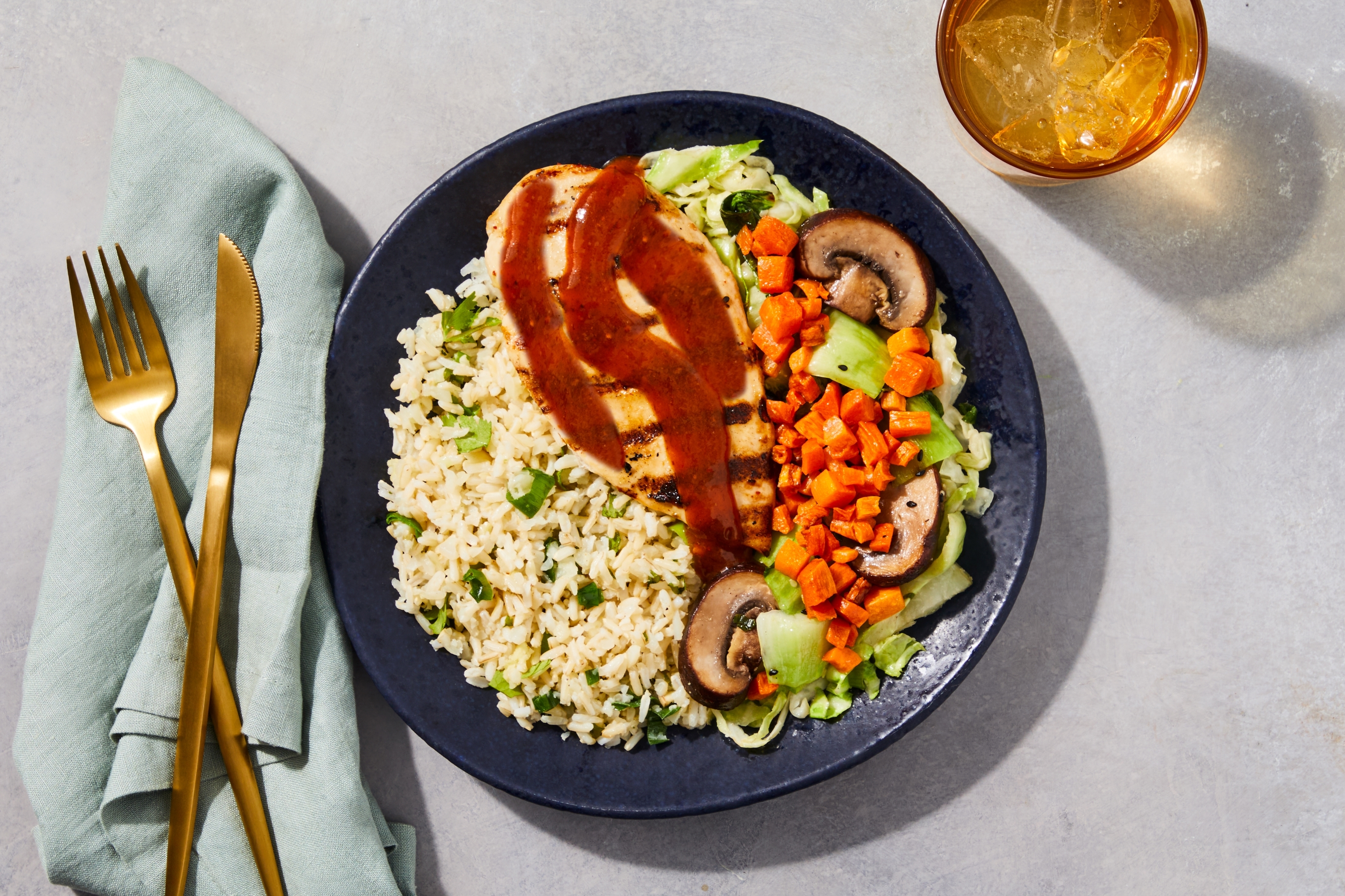 Fiery Szechuan Chicken & Sesame Cabbage