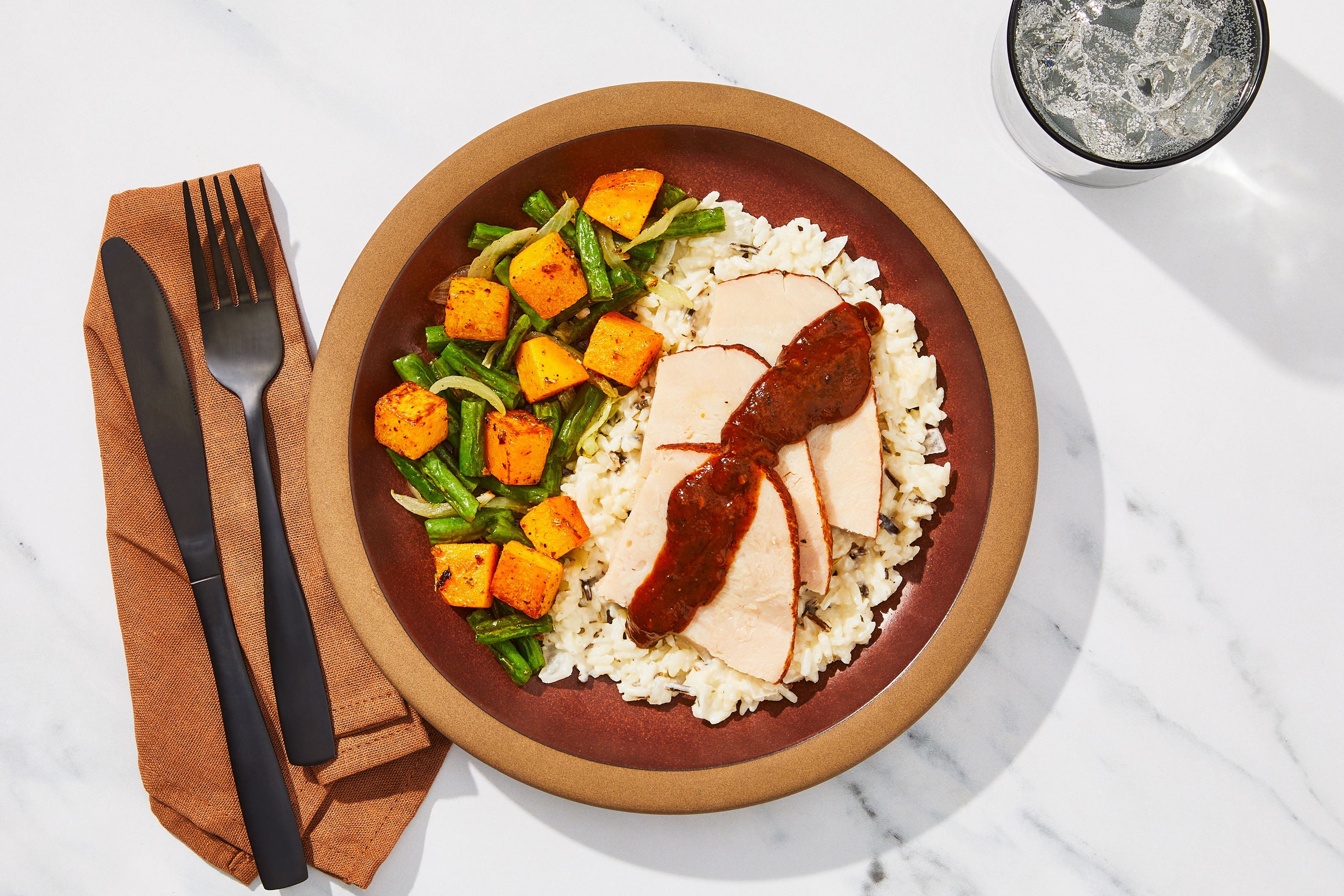 Turkey Jus Lie & Creamy Wild Rice