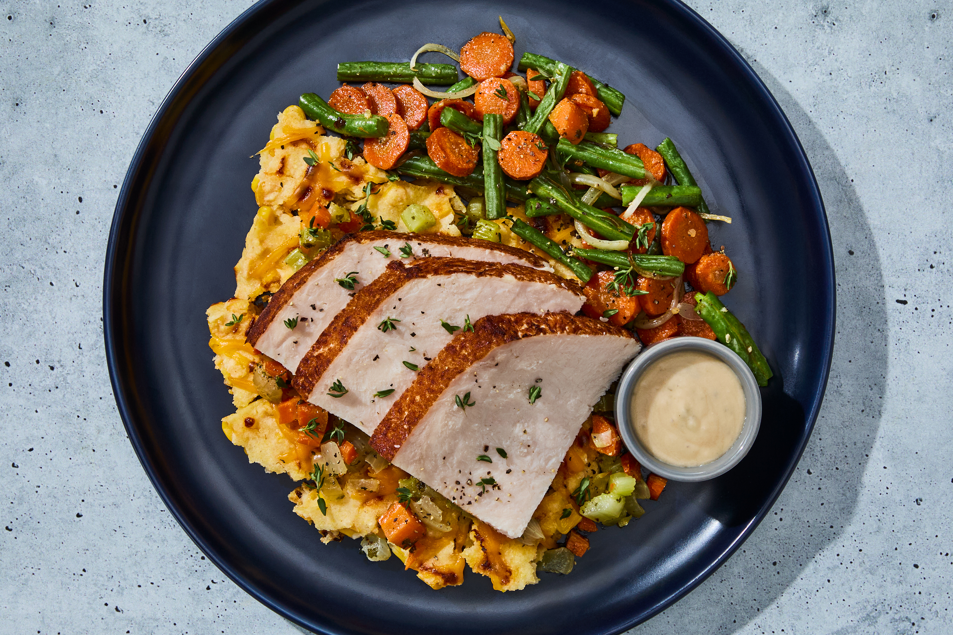 Roasted Turkey & Cornbread Stuffing