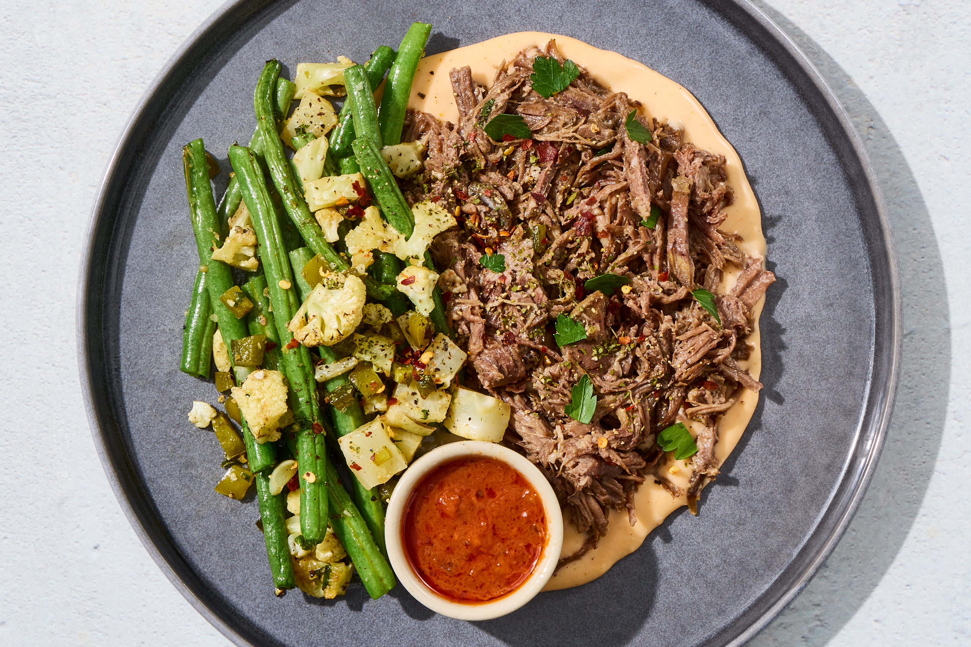 Smoky Queso Shredded Beef