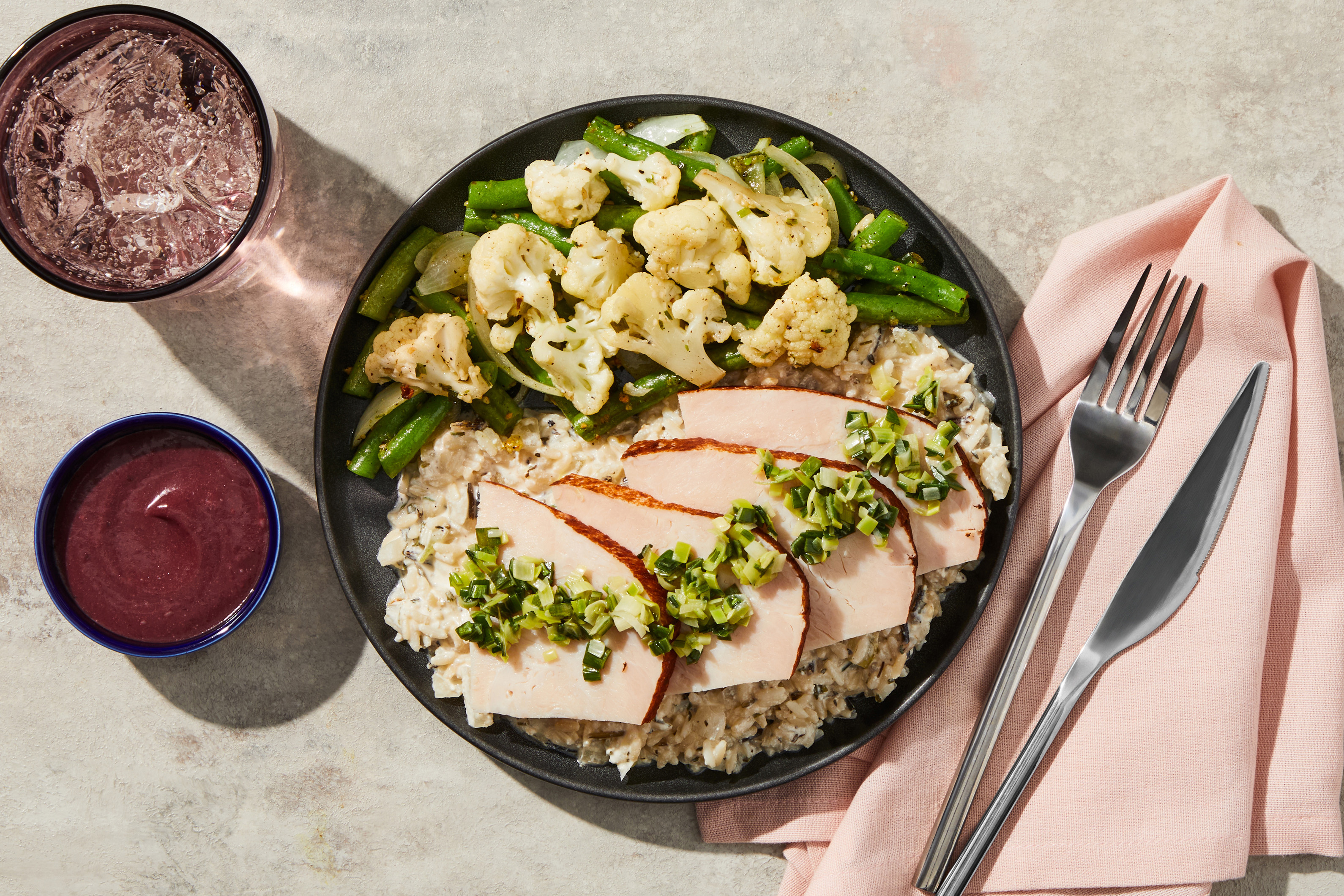 Tart Cherry Jam Turkey & Goat Cheese Wild Rice