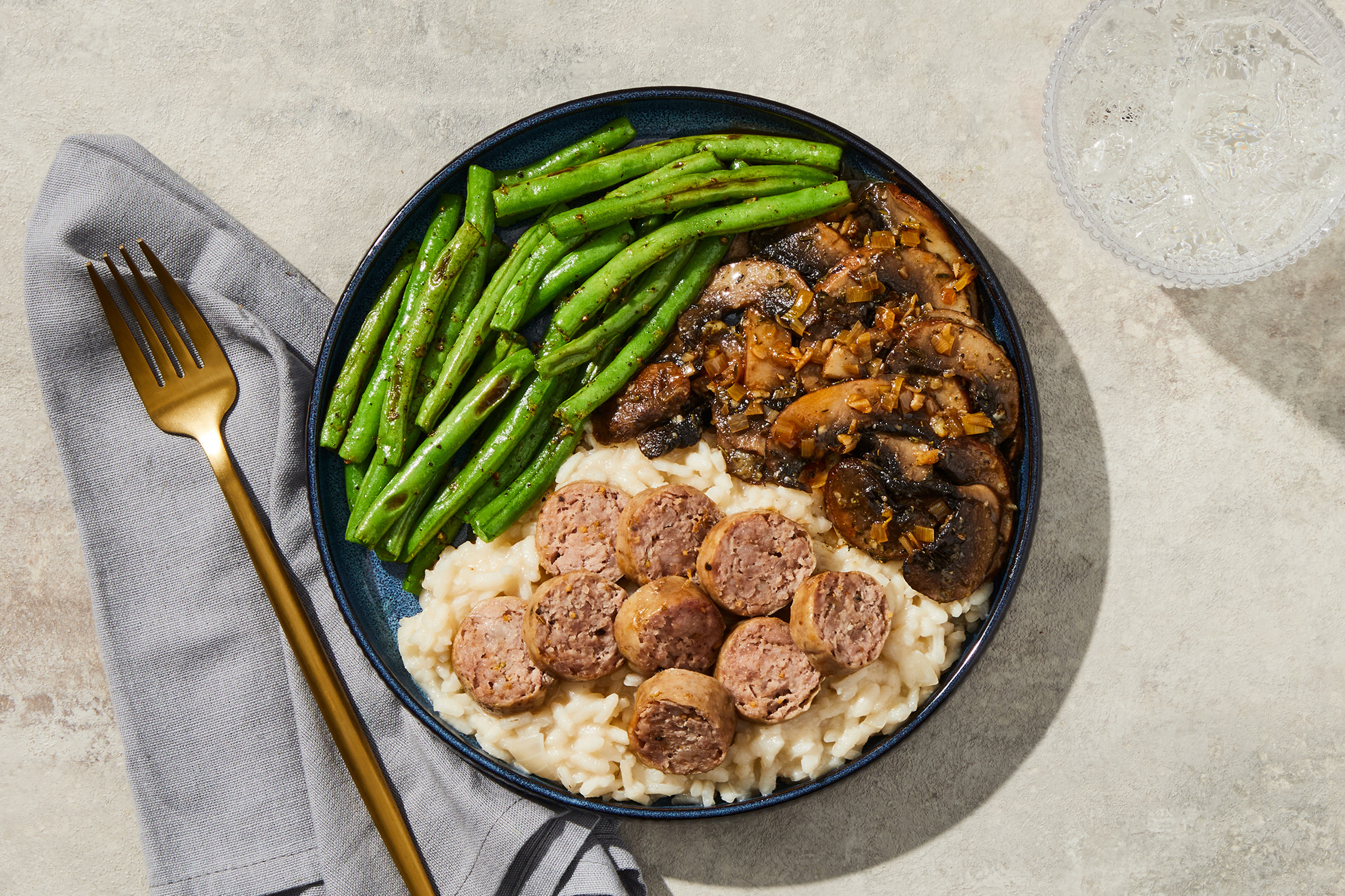 Italian Sausage Marsala & Mushroom Risotto