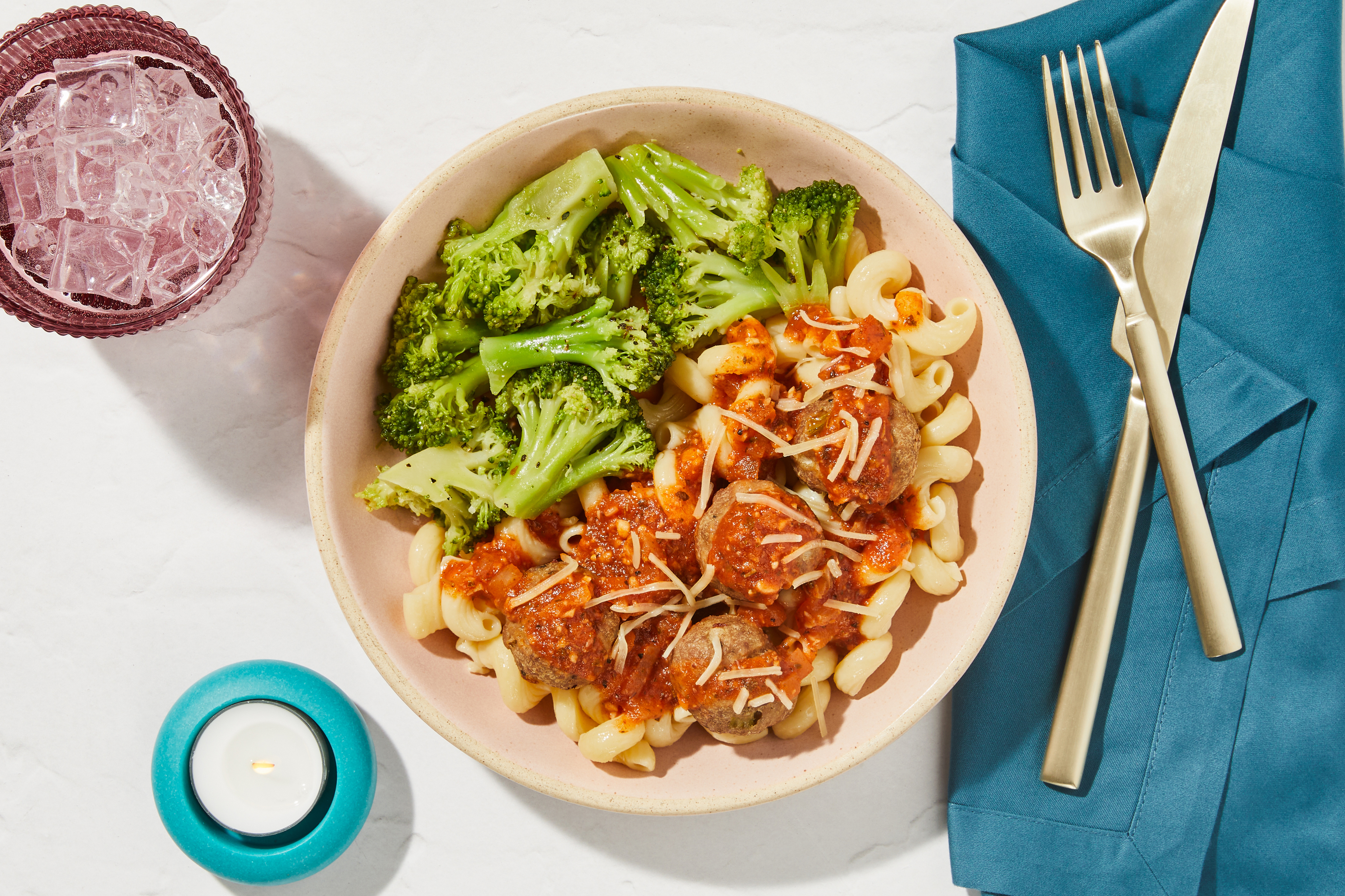 Cavatappi & Meatballs