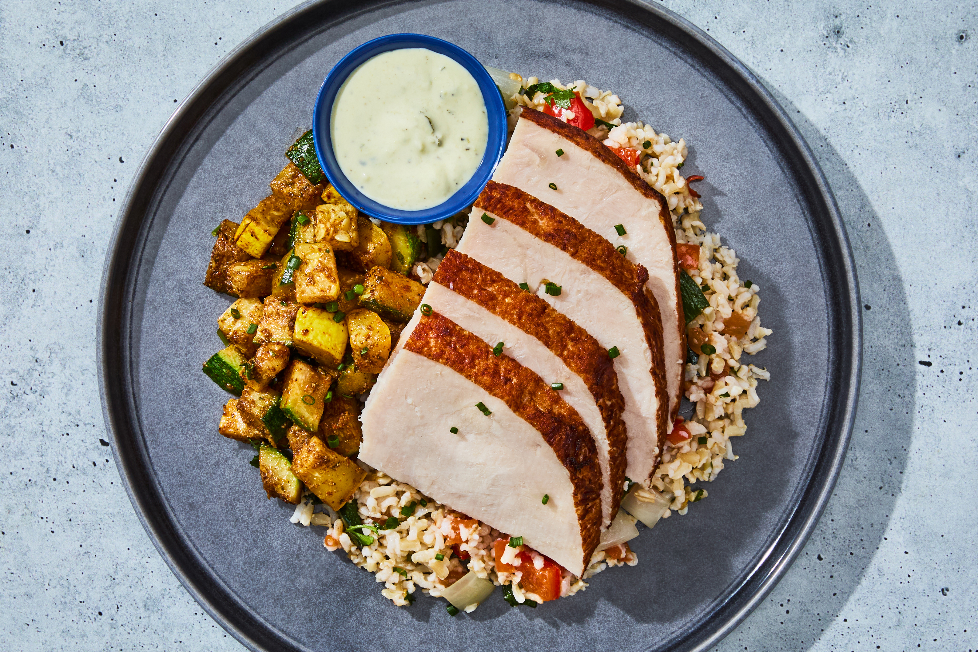 Roasted Turkey & Poblano Cream