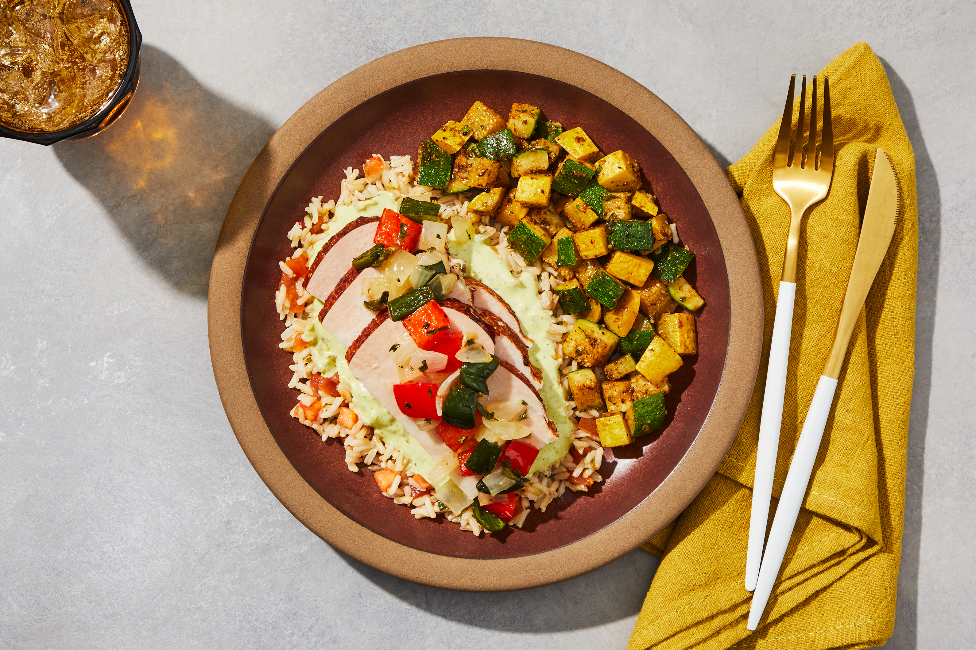 Roasted Turkey & Poblano Cream