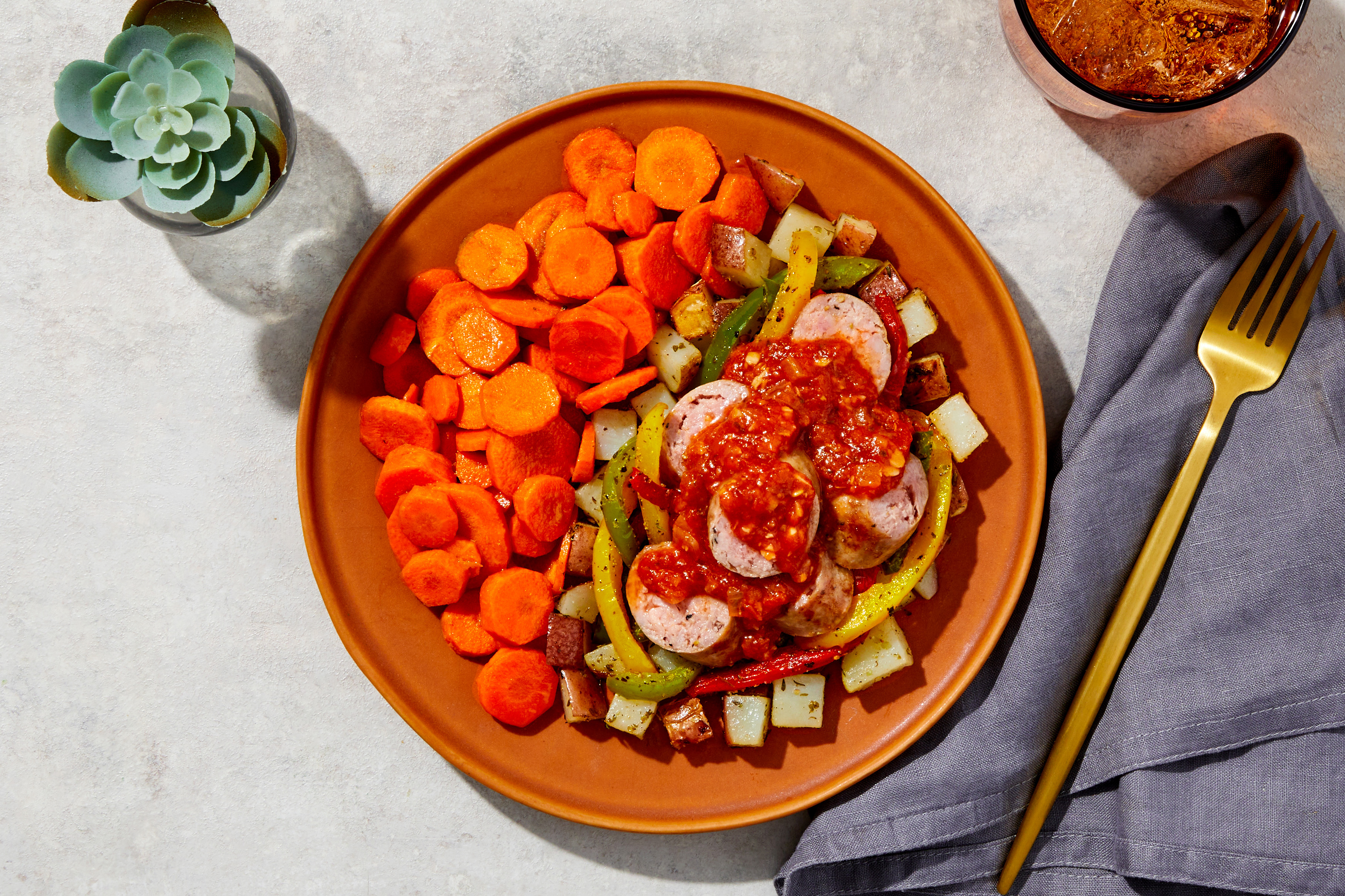 Sausage, Peppers & Potato Skillet