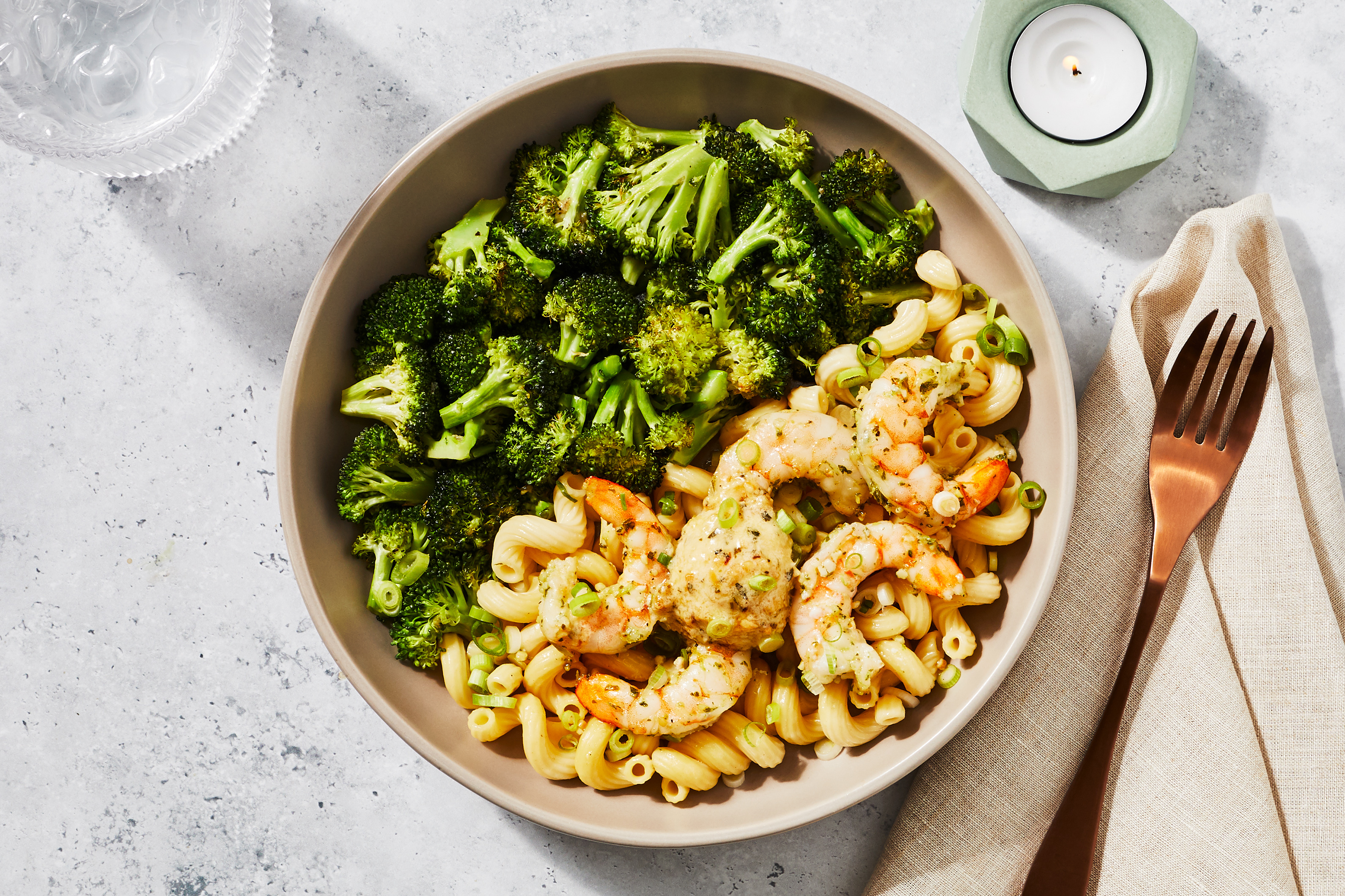 Cavatappi & Shrimp Scampi