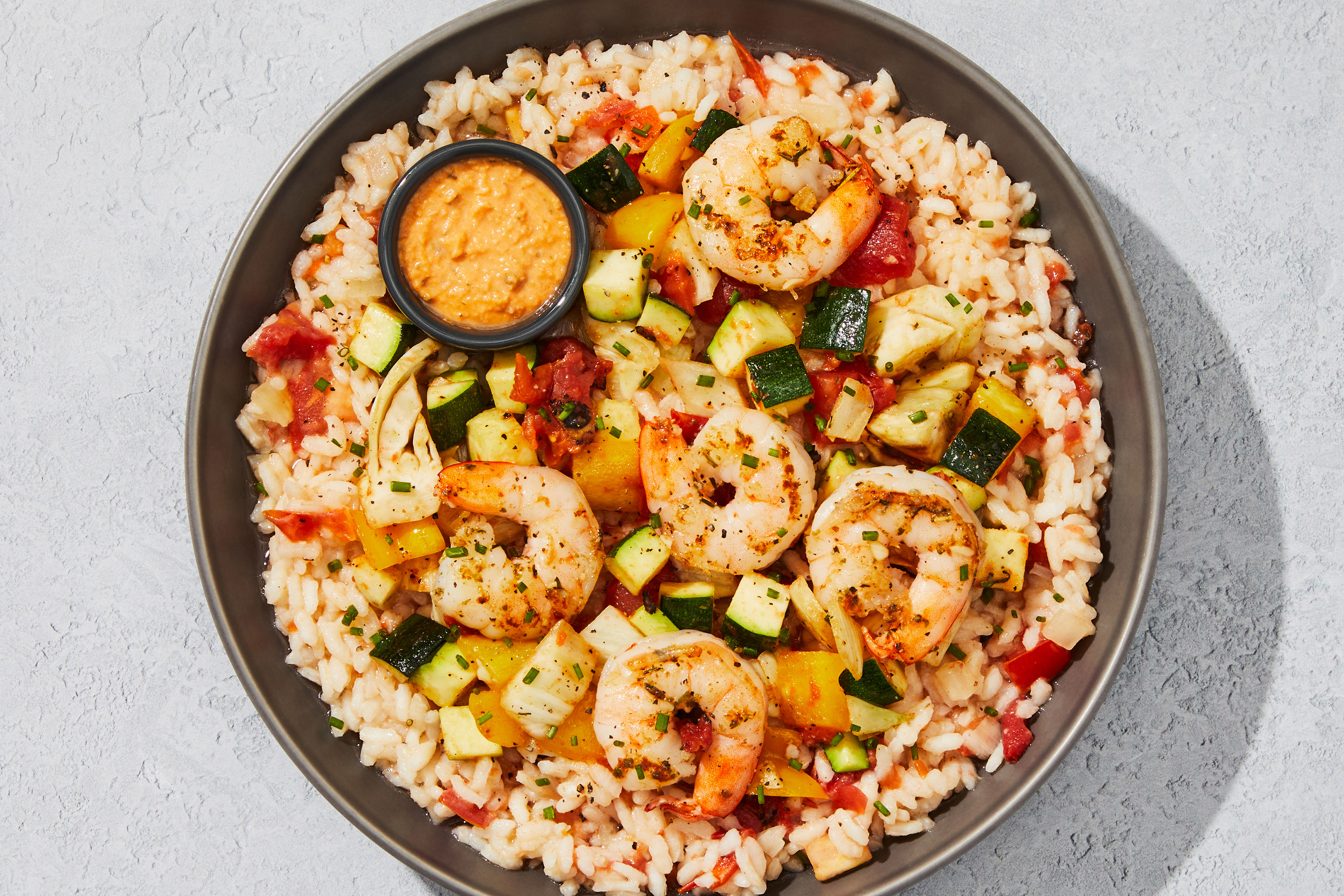 Creamy Tomato Shrimp Risotto