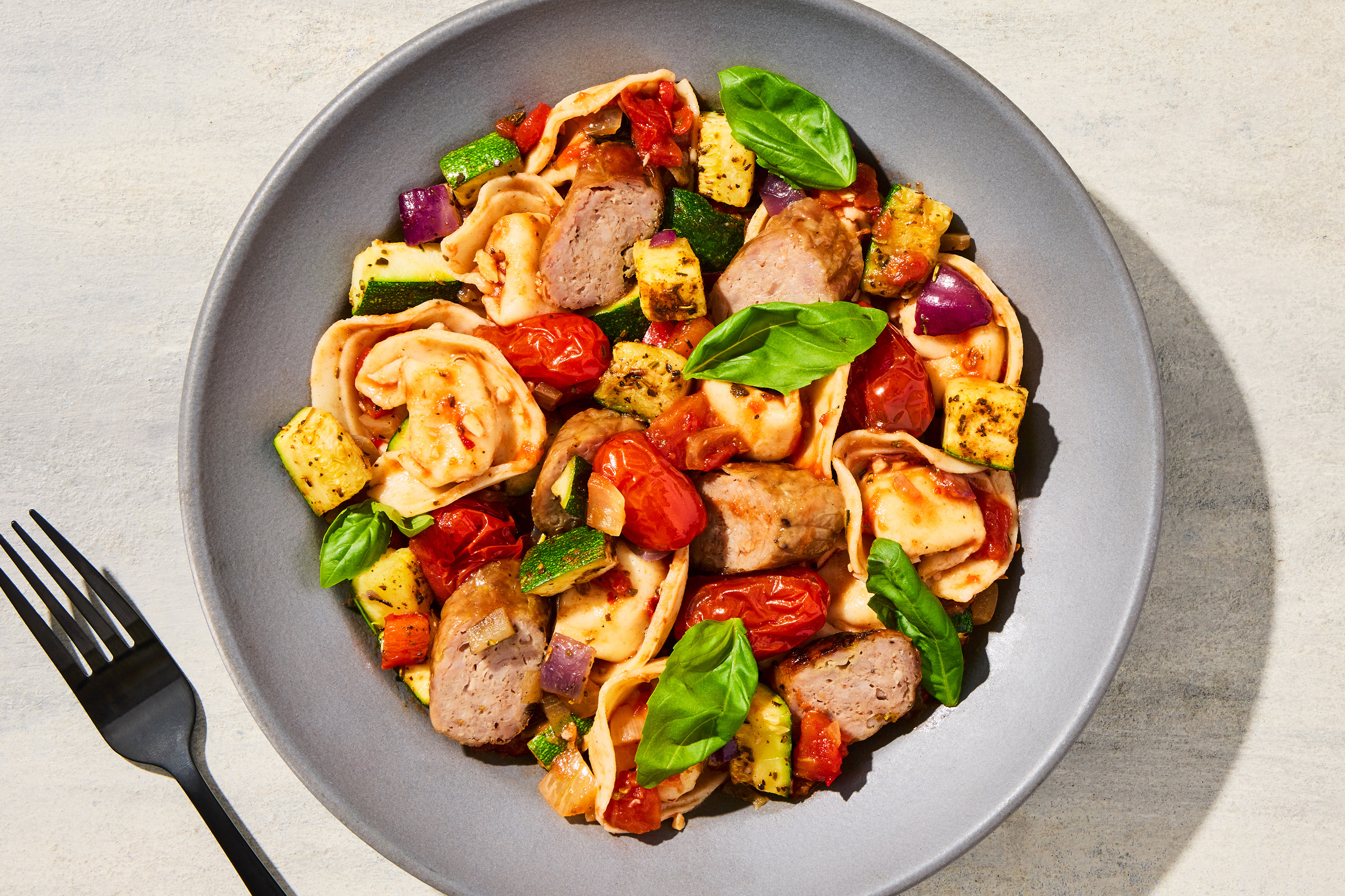 Pizzaiola Tortellini & Italian Sausage