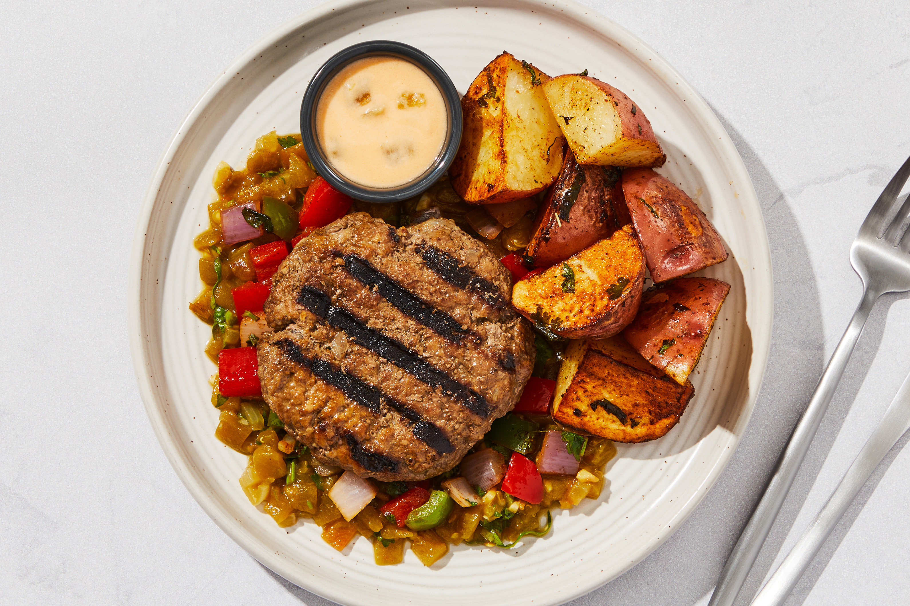 Green Chile Queso Burger