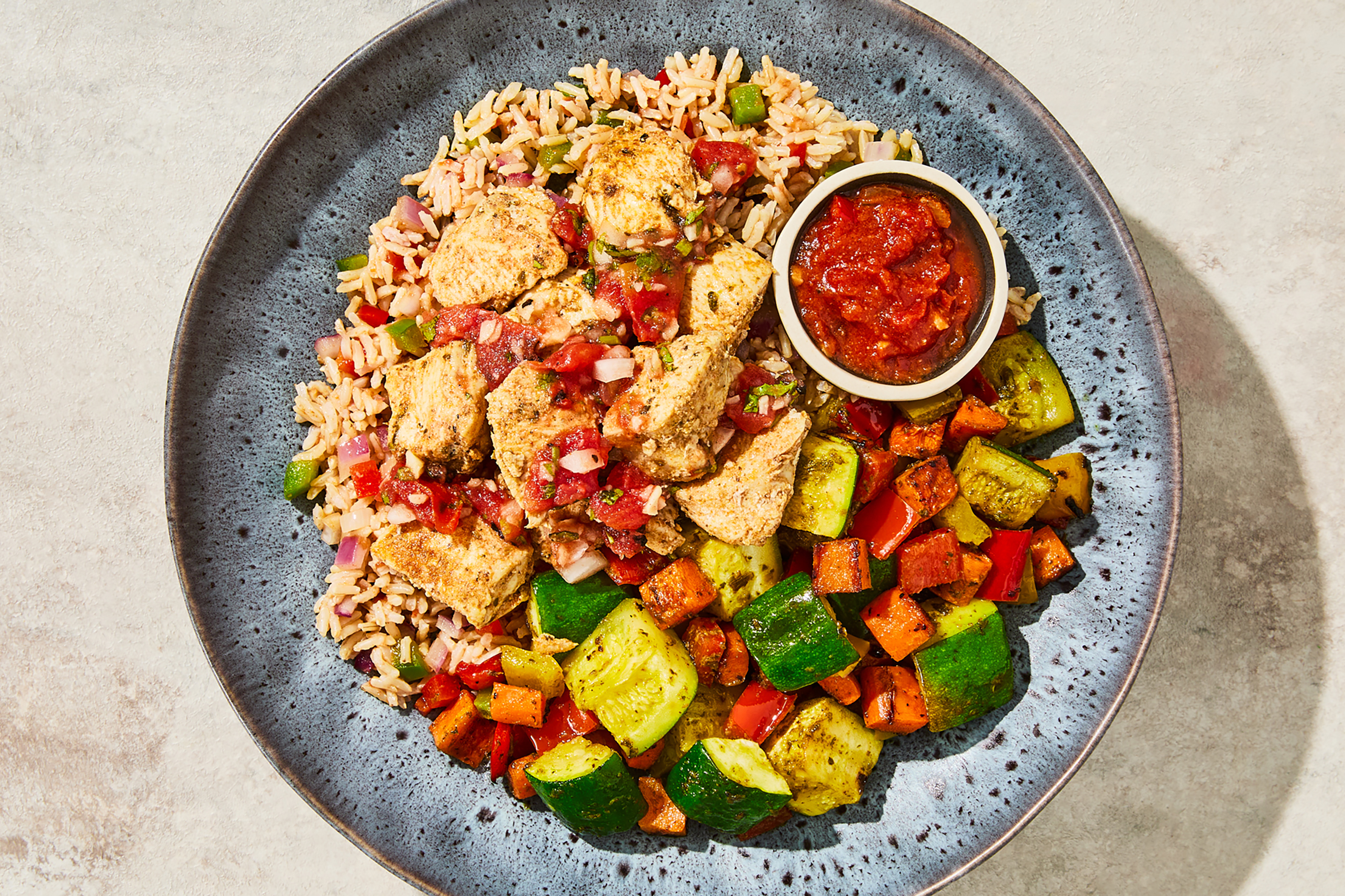 Tunisian-Spiced Tomato & Chicken Bowl